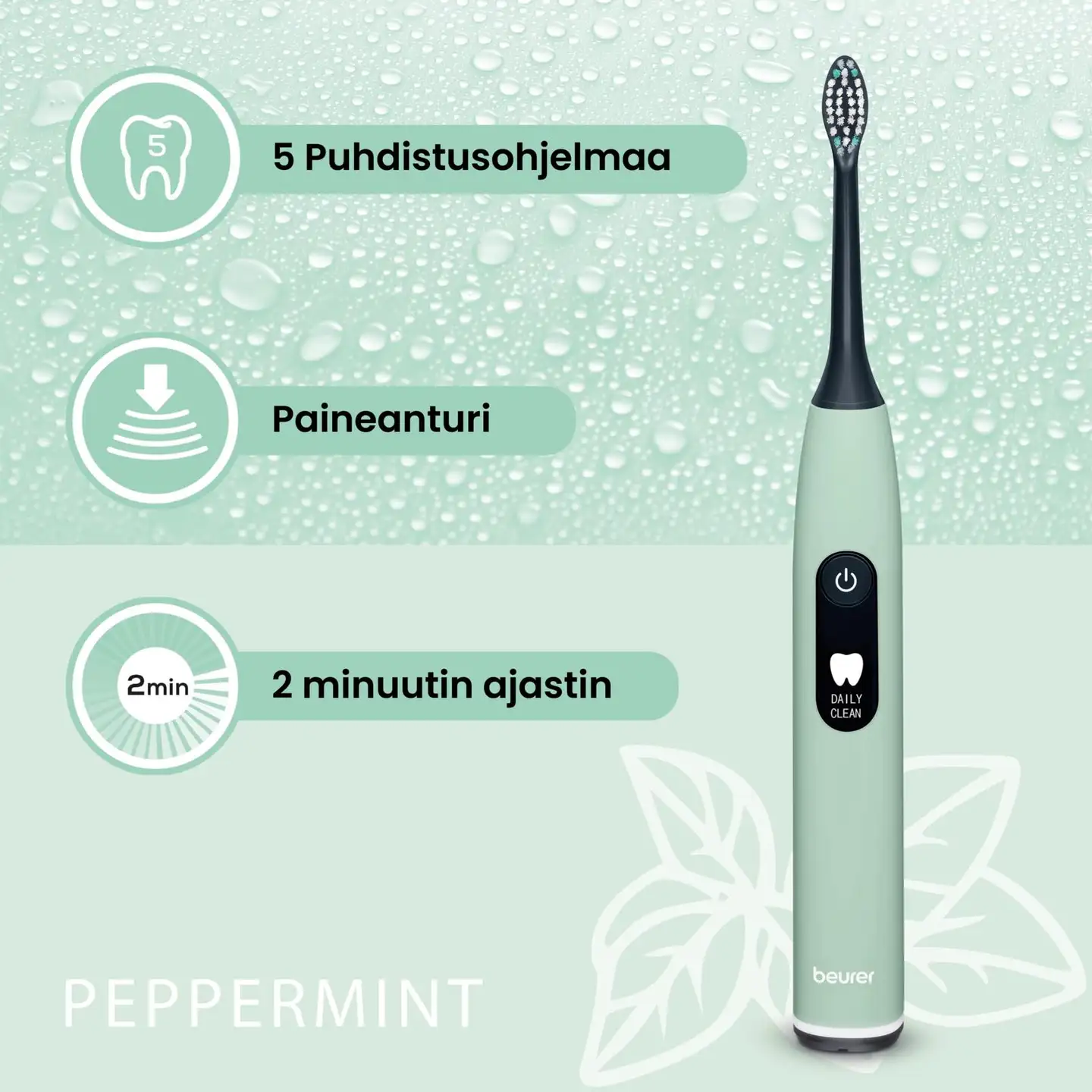 Beurer sähköhammasharja SC50 Sonic peppermint - 7