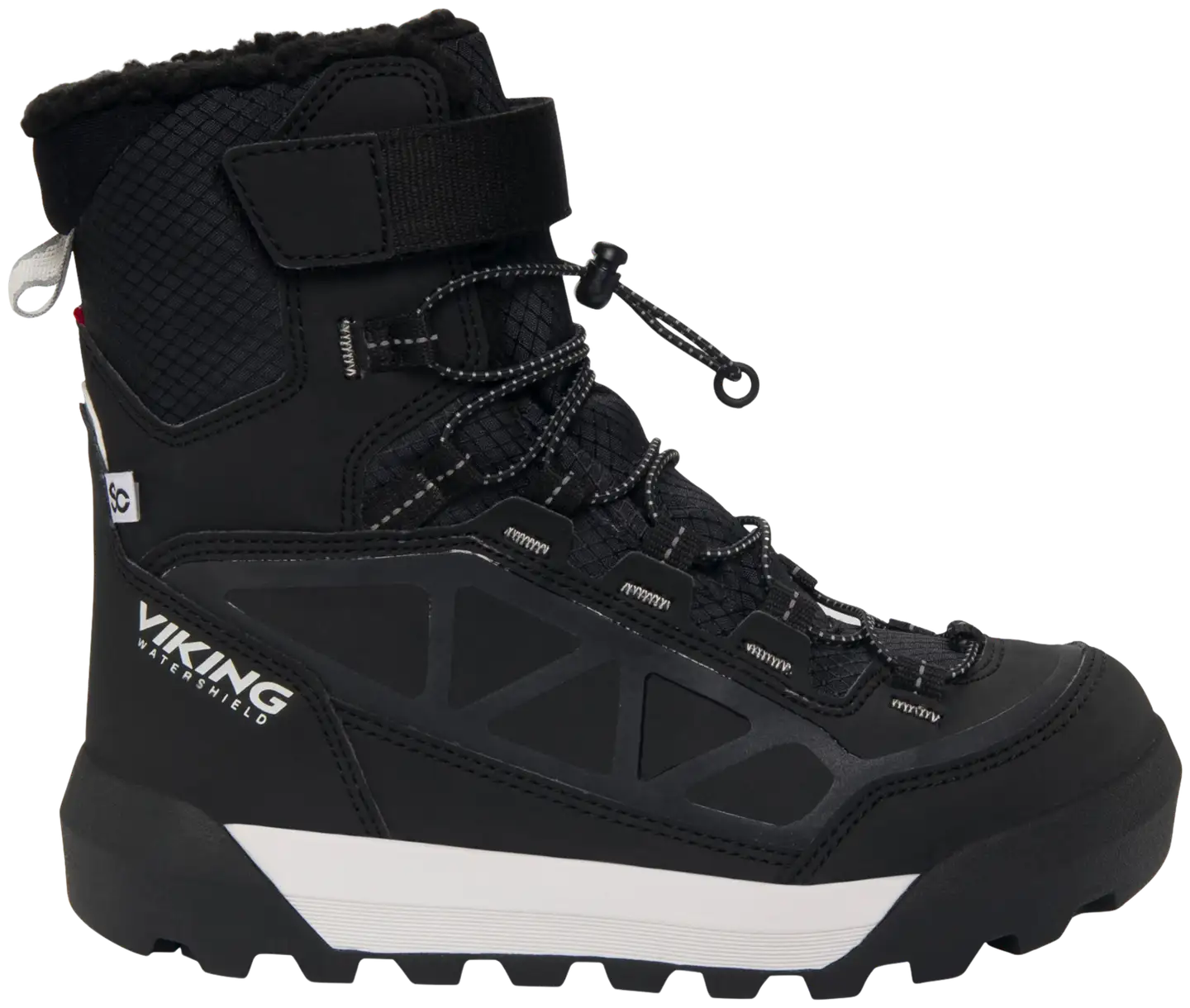 Viking lasten vedenpitävä talvikenkä Constrictor Warm SC WP - BLACK - 1