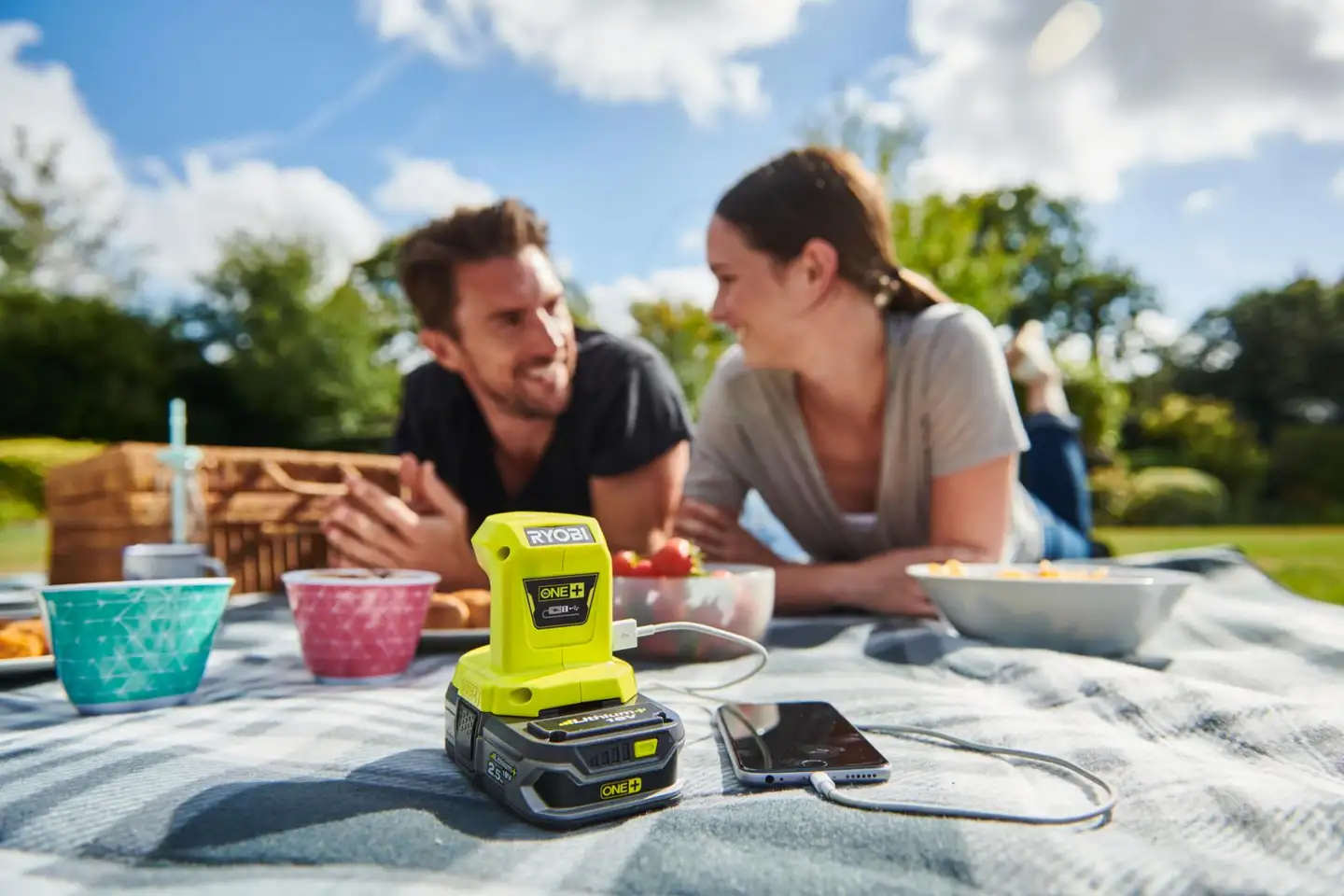 Ryobi 18V USB-adapteri ONE+ akkuun R18USB-0 - 5