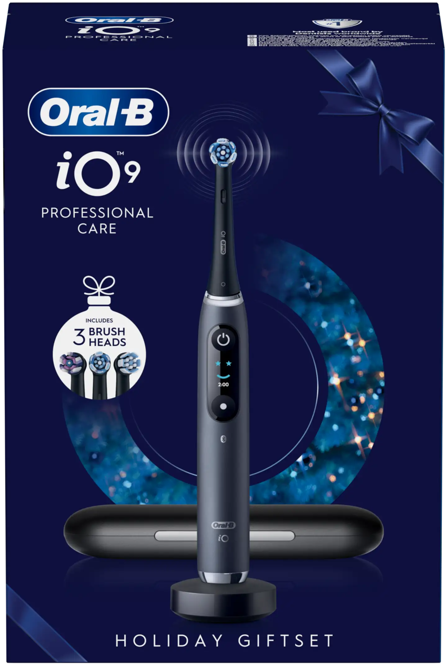 Oral-B sähköhammasharja iO9S musta lahjapakkaus - 4