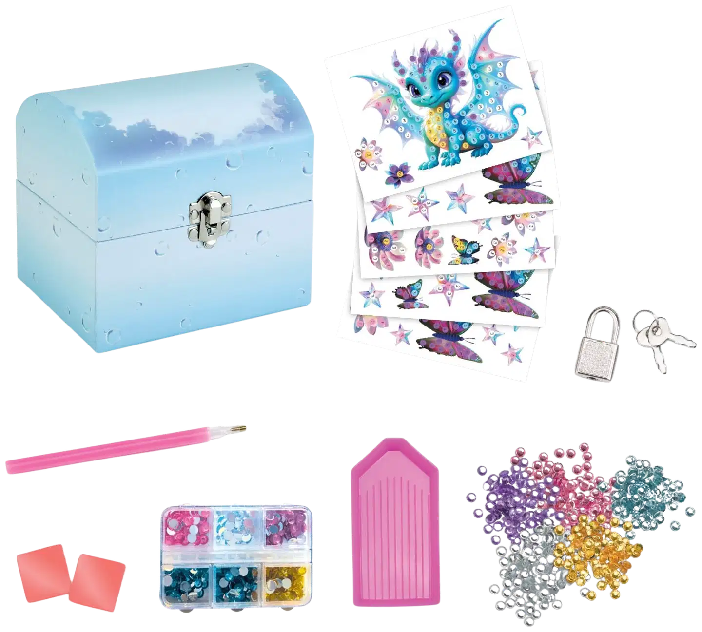 Maped askartelusarja timanttimaalaus Creativ Aarrearkku - 2