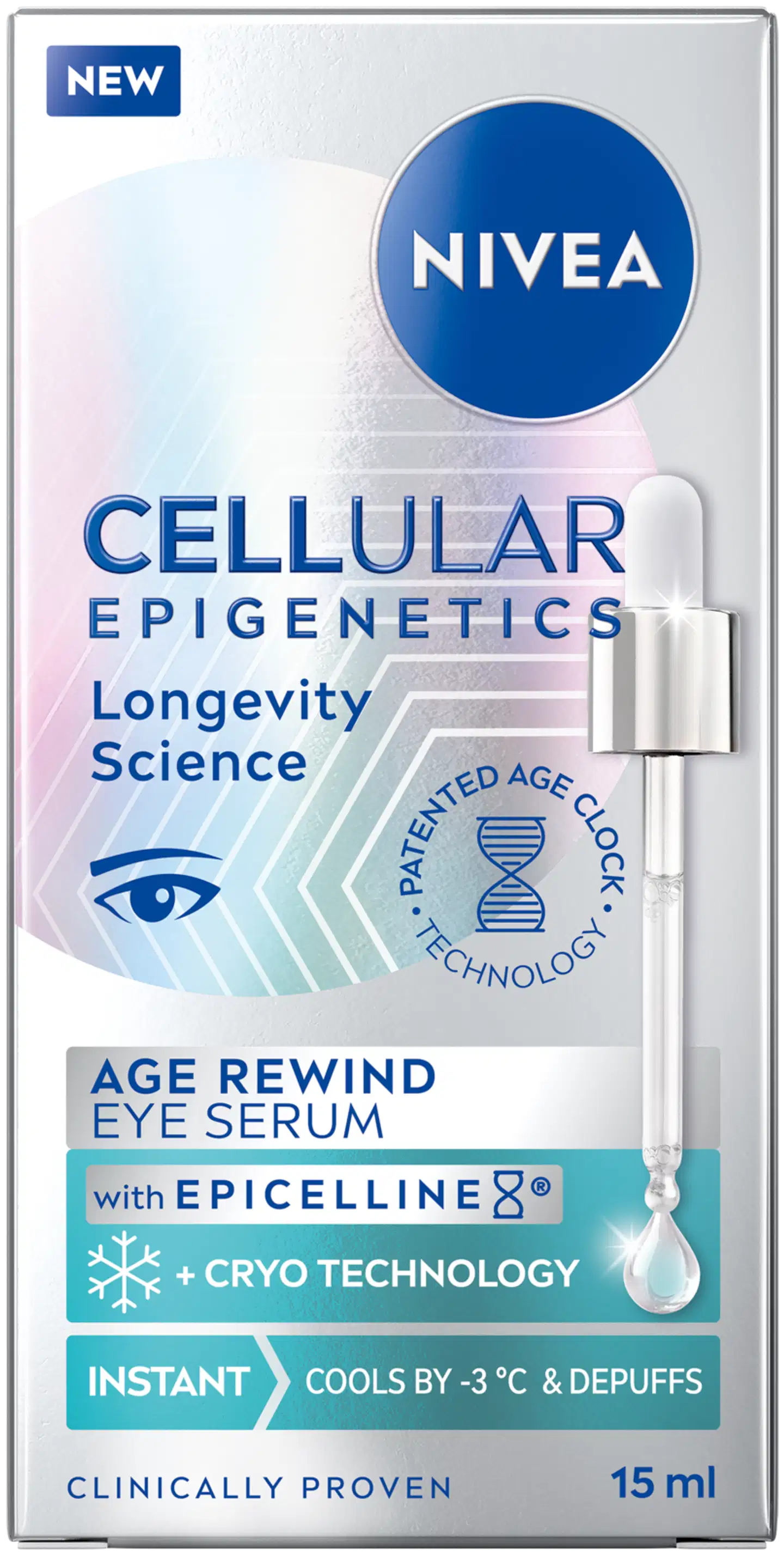 NIVEA 15ml Cellular Epigenetics Age Rewind Eye Serum -silmänympärysseerumi