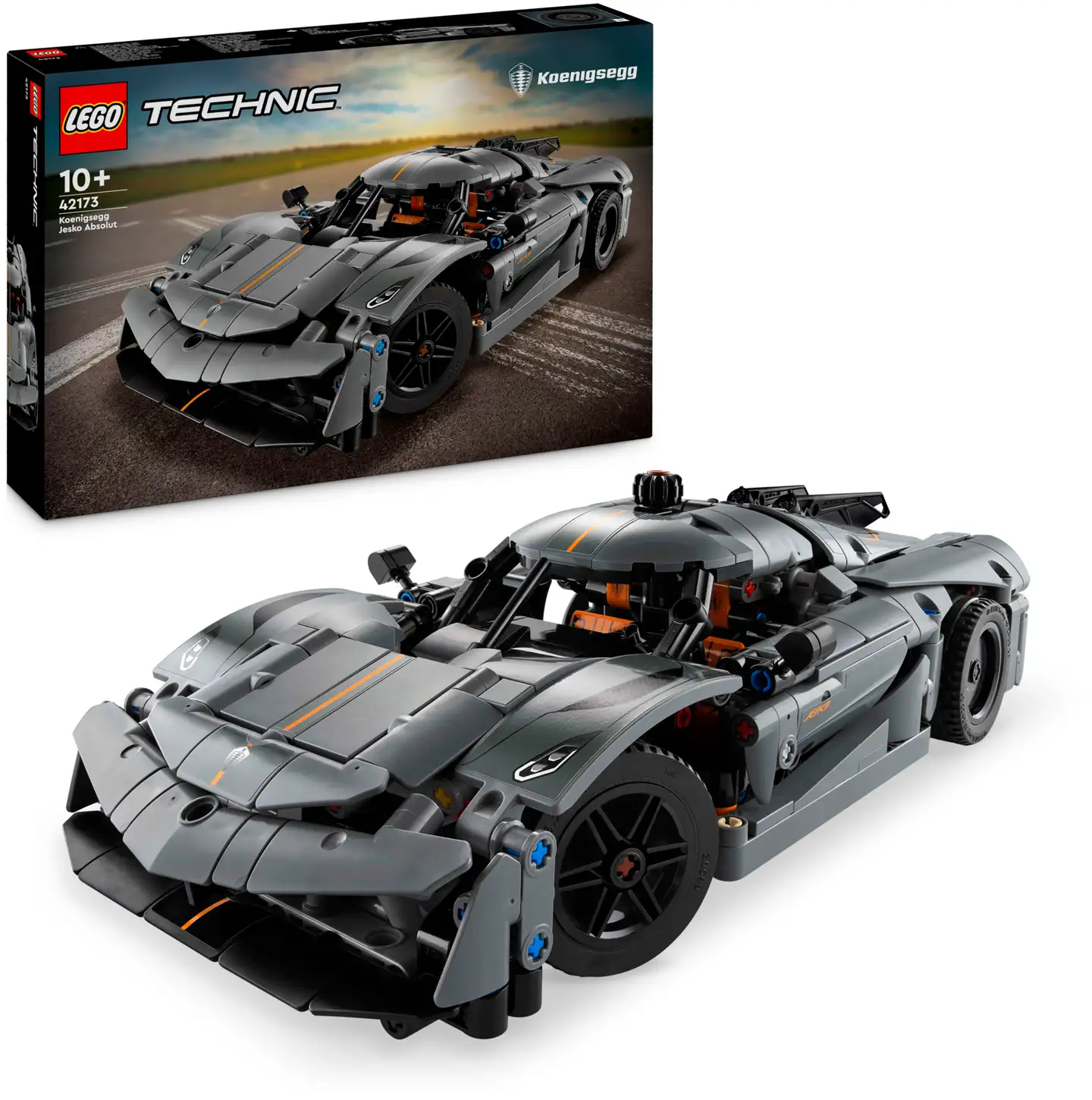 LEGO® Technic 42173 - Harmaa hyperauto Koenigsegg Jesko Absolut - 1