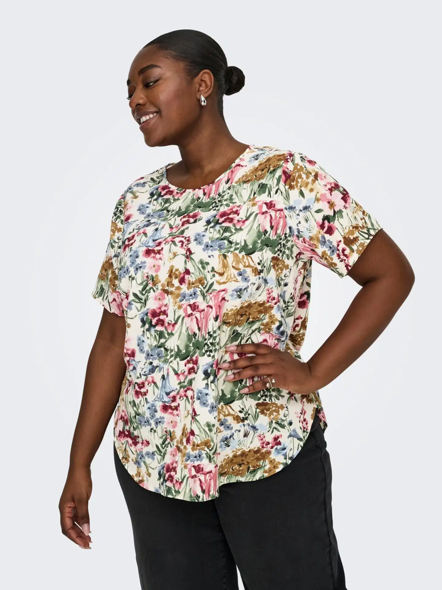 ONLY CARMAKOMA naisten paita Carvica - Cloud dancer - 6