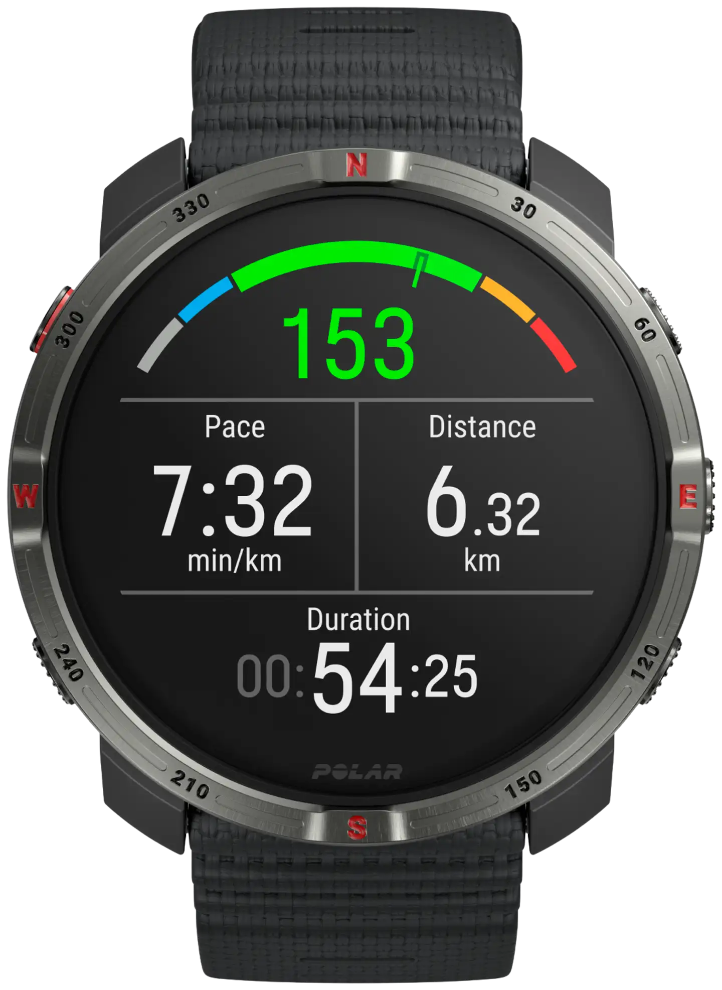 Polar Outdoor-kello Grit X2 musta S-L - 2