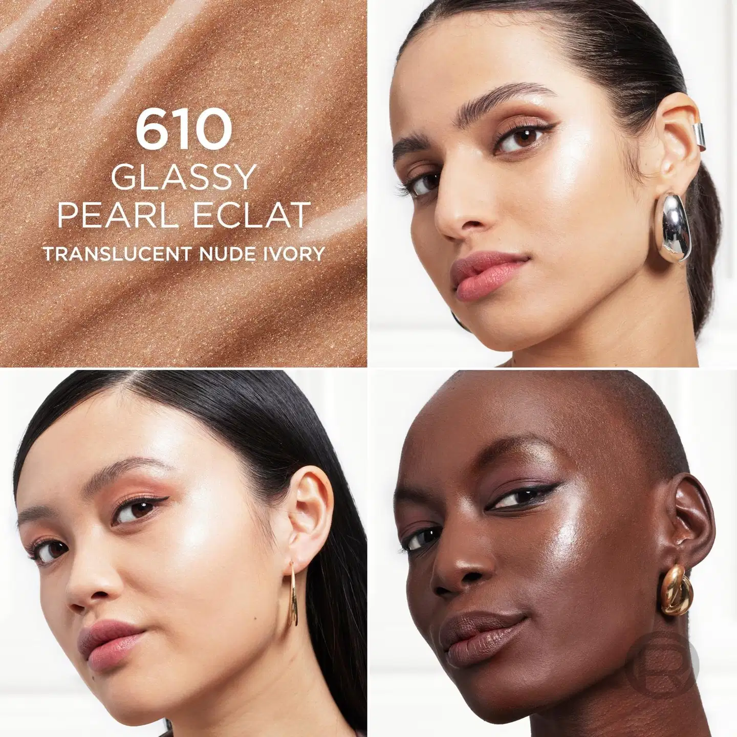 L'Oréal Paris Lumi Le Glass 610 Glassy Pearl Éclat korostuspuuteri 5 g - Glassy Pearl Éclat - 3