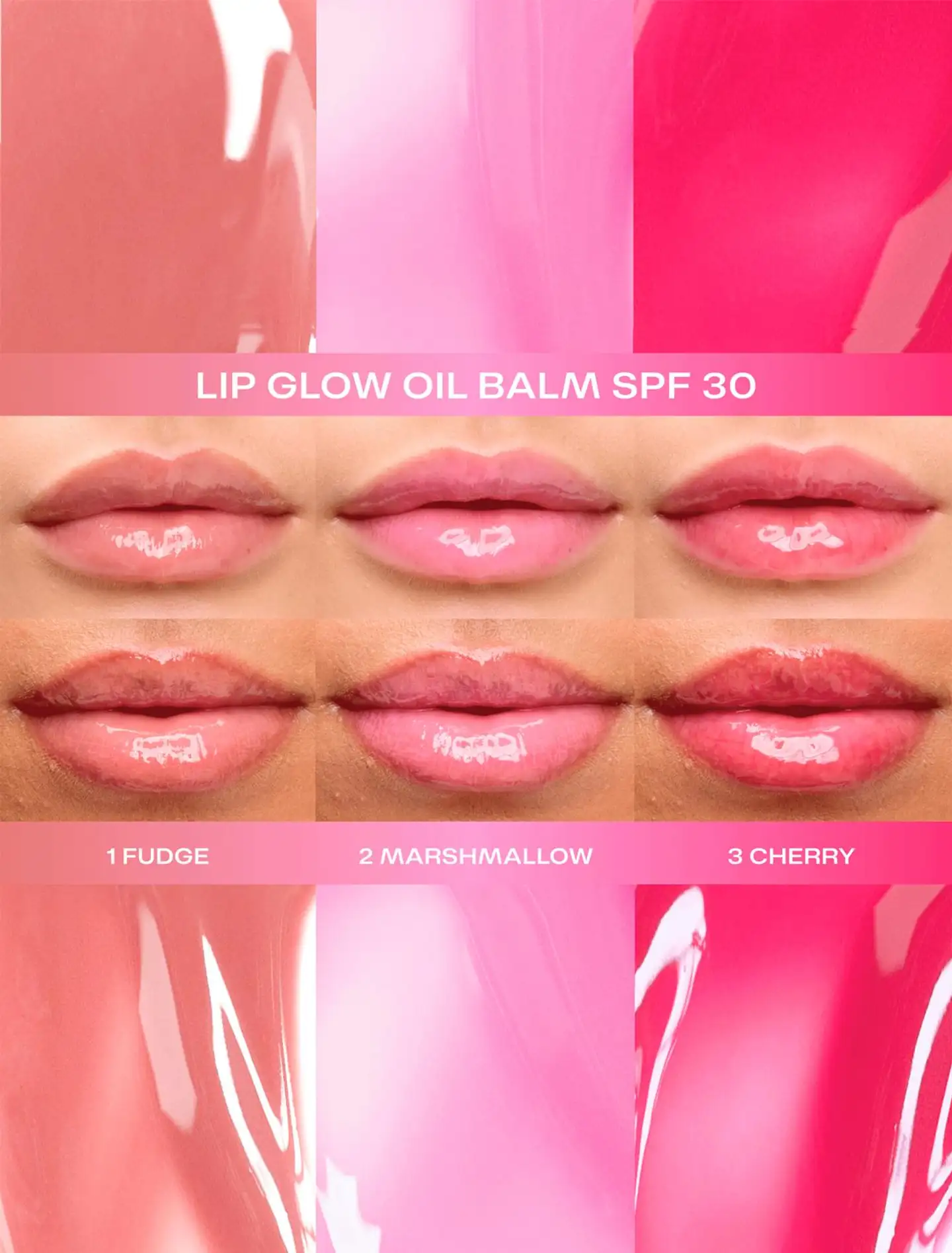 Lumene Lip Glow huuliöljy SPF30 1 Fudge 10 ml - CHERRY - 3