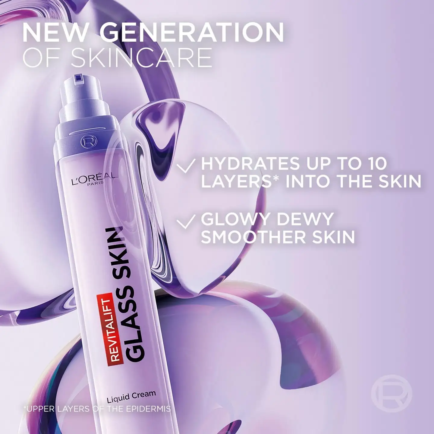 L'Oréal Paris Revitalift Filler Glass Skin Nestemäinen Päivävoide normaalille iholle 50 ml - 5