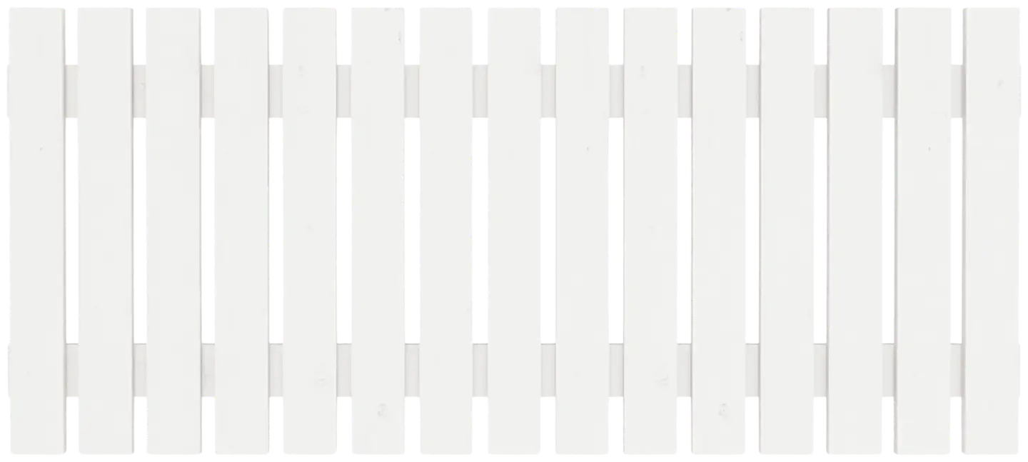 Näkösuoja-aita, pysty laudoitus, valkoinen, 183x80x3,3cm