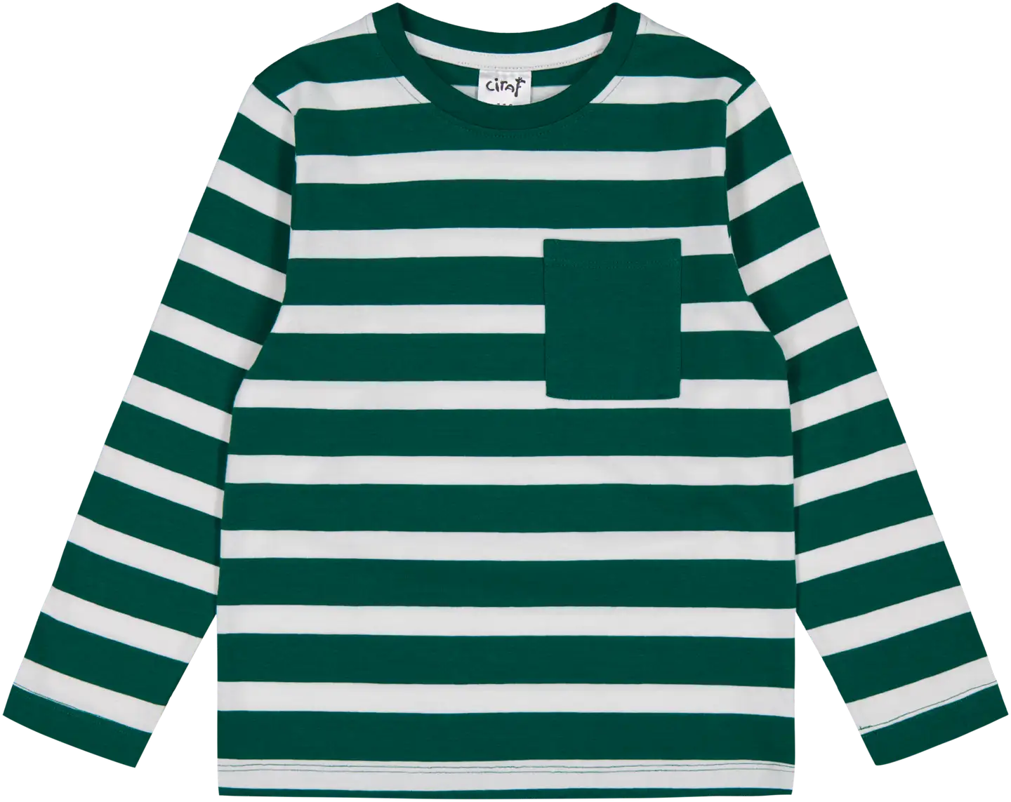 Ciraf lasten trikoopusero 25PC242803 - Green/white stripe - 1