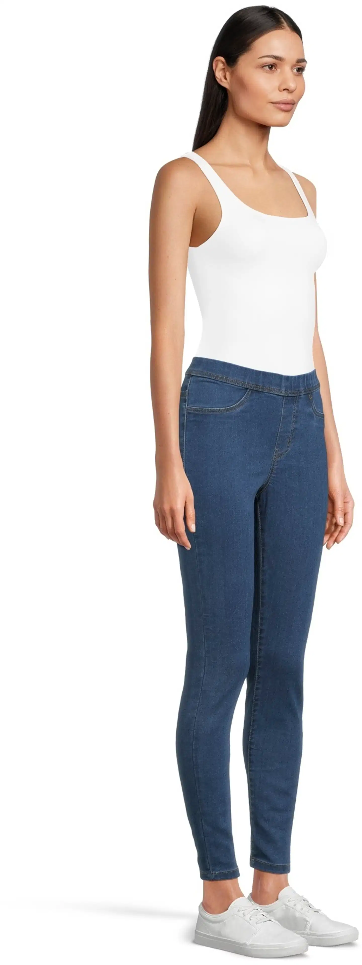 House naisten denimjeggingsit - Mid blue - 4