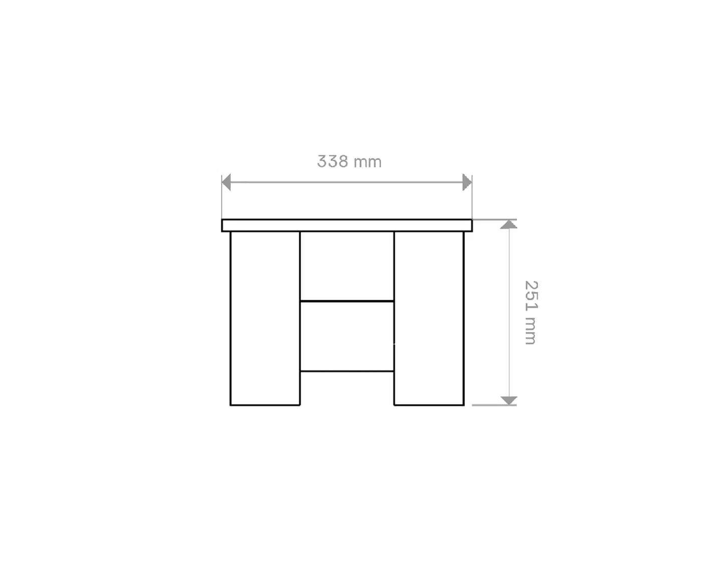 Miljöökoriste kukkalaatikko suorakaide harmaa 70x28cm korkeus 25cm - 4