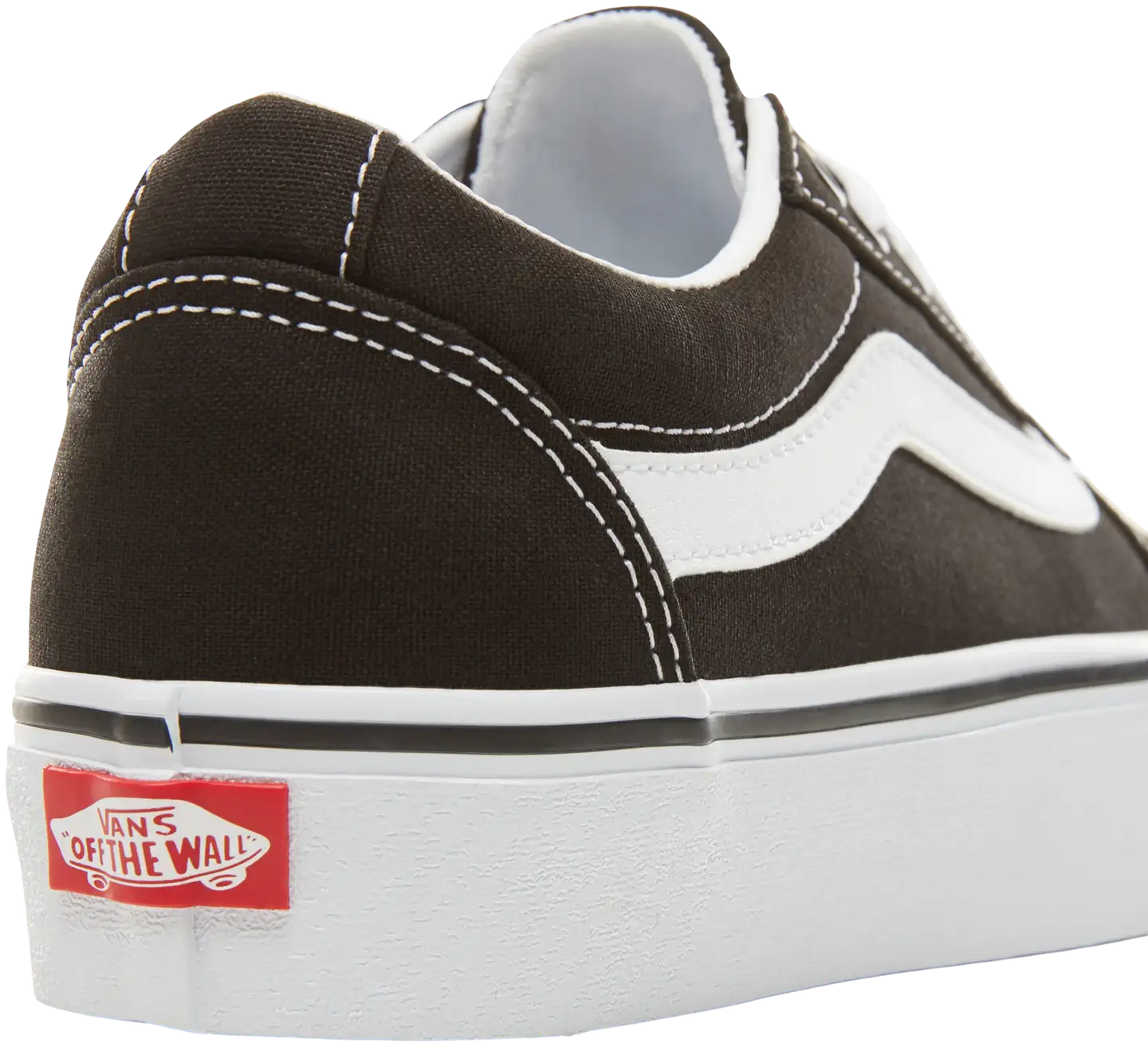 Vans naisten vapaa-ajan jalkine Ward Platform - Black/white - 4