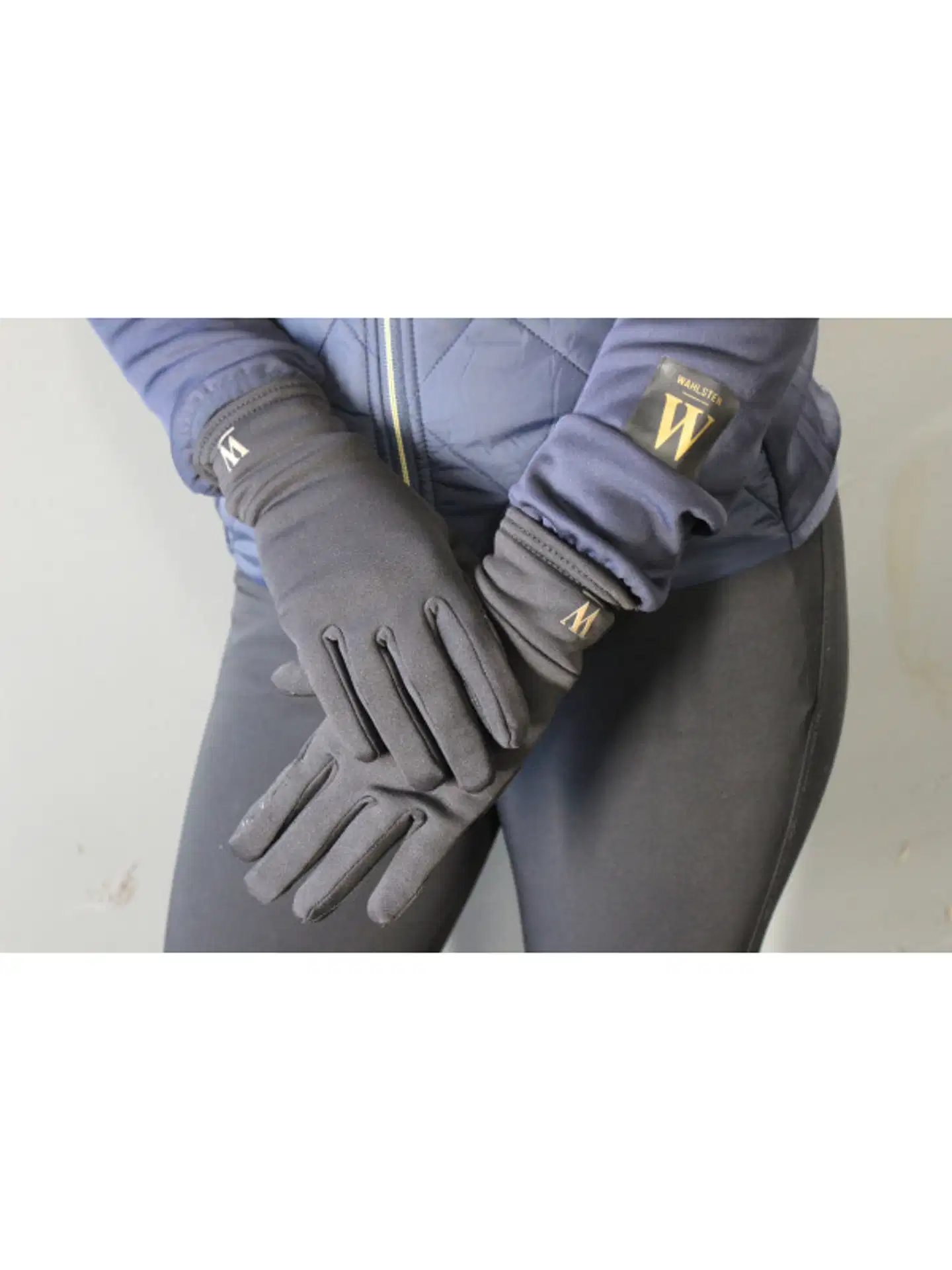 Wahlsten gemma polar fleece ratsastuskäsineet - MUSTA - 2