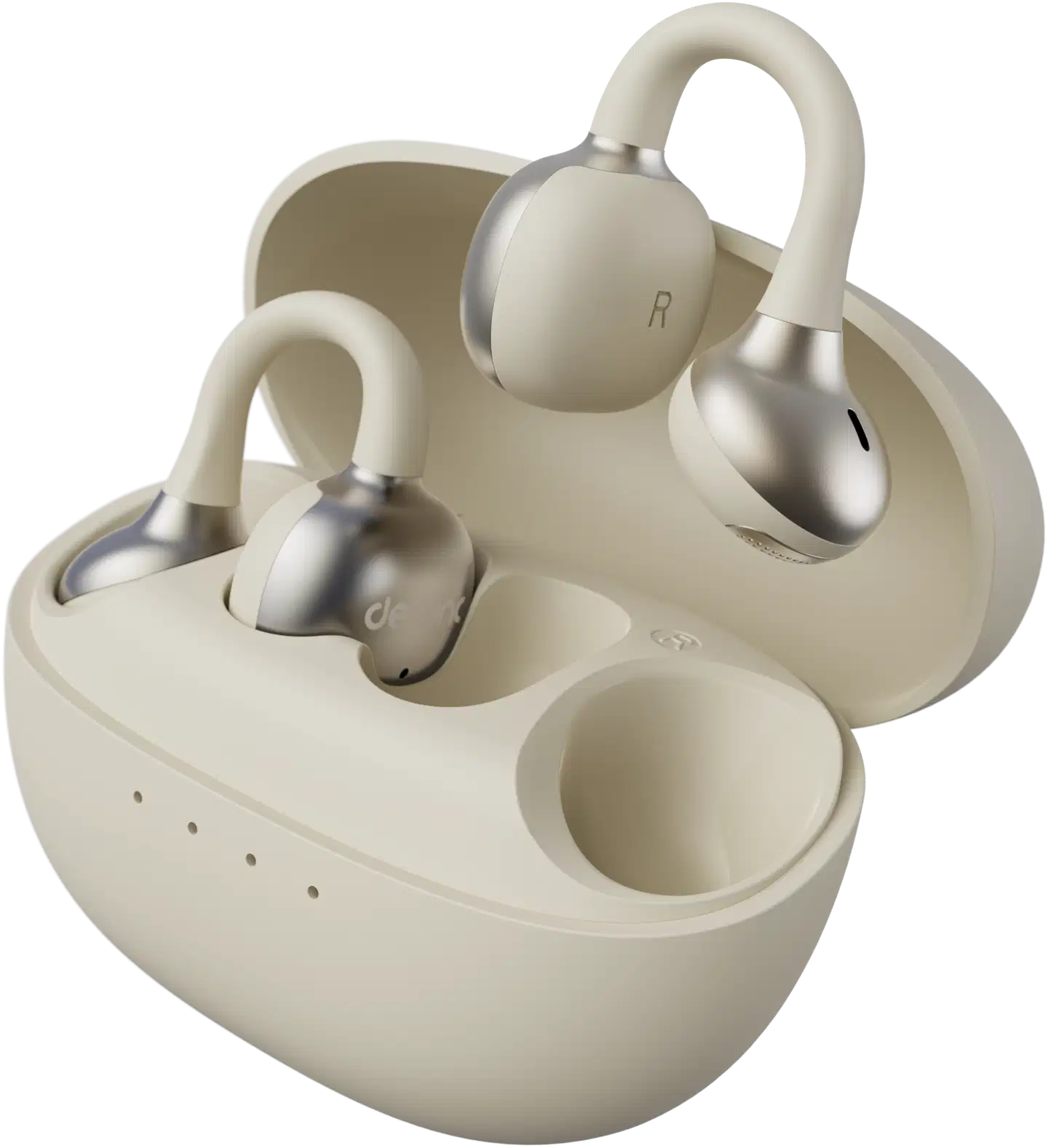 Defunc langattomat nappikuulokkeet True Open beige - 1