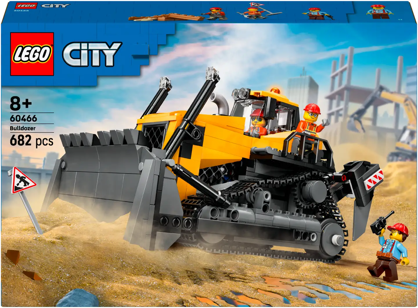 LEGO® City Big Vehicles 60466 Keltainen puskutraktori - 2