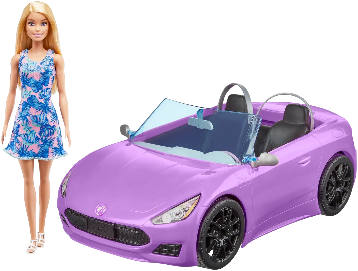 Barbie Convertible And Doll Leikkisetti - 1