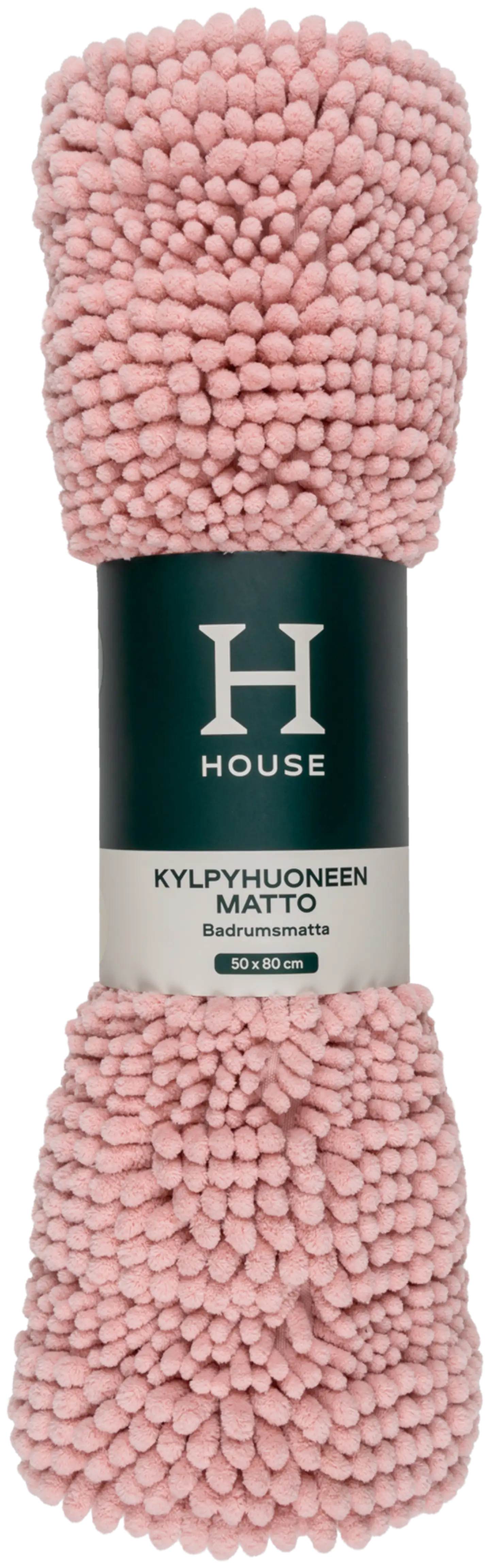 House kylpyhuonematto Chenille Stripe 50x80 cm, roosa - 2