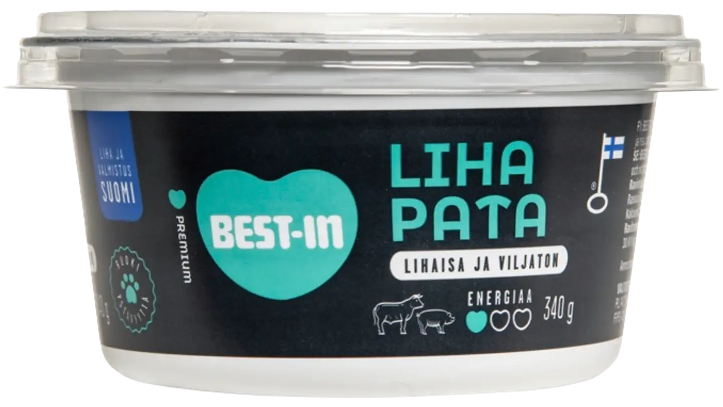 Best-In Lihapata Koiran Tuoreruoka 340g