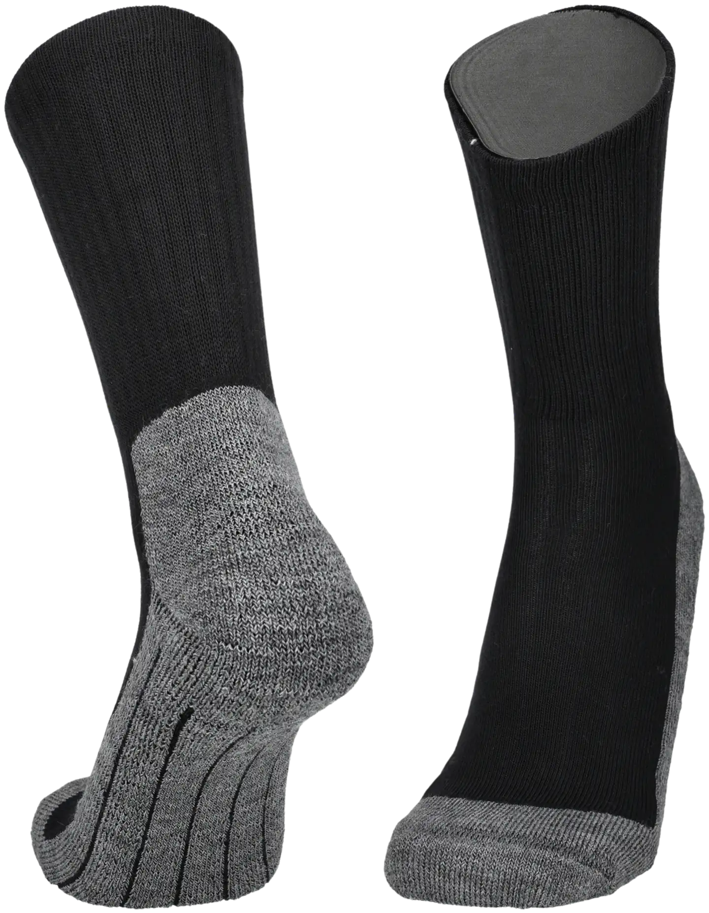 UphillSport miesten villapohjasukat 2-pack - MUSTA - 2