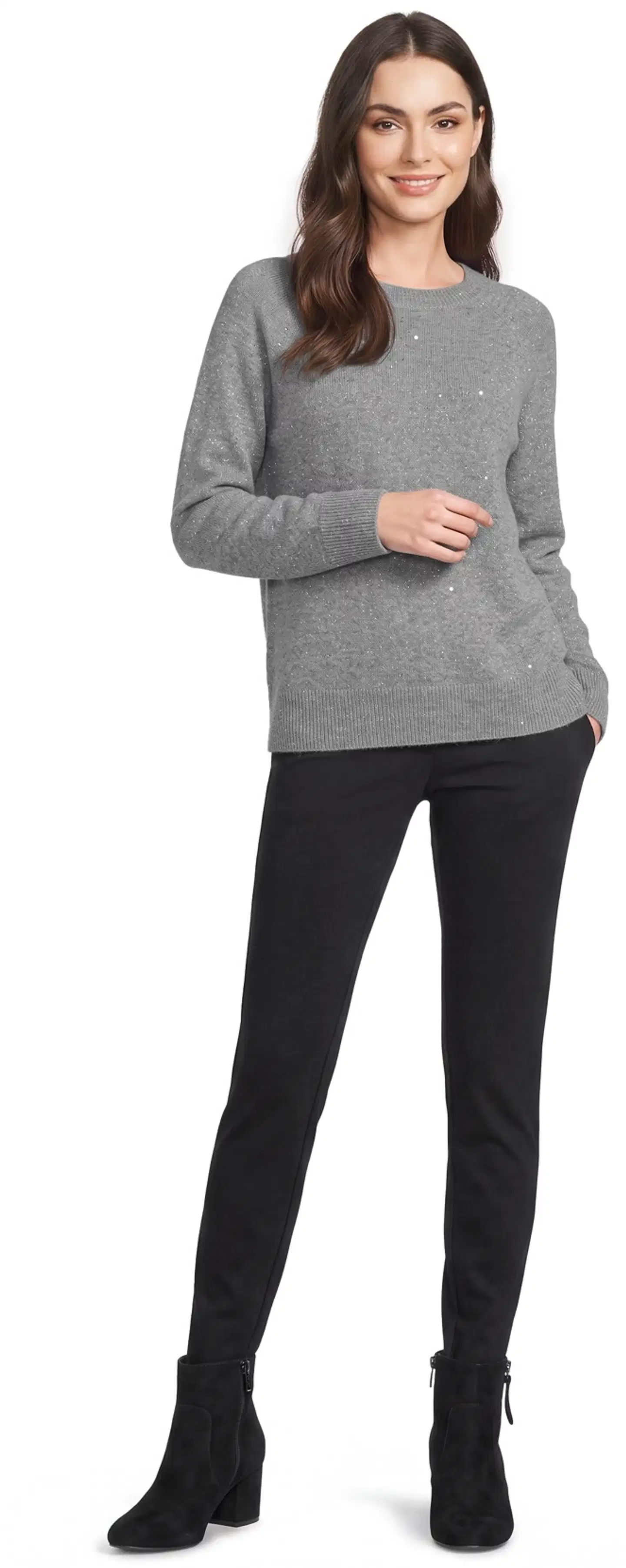 House naisten juhlaneule kimalle 213H264036 - black - 3