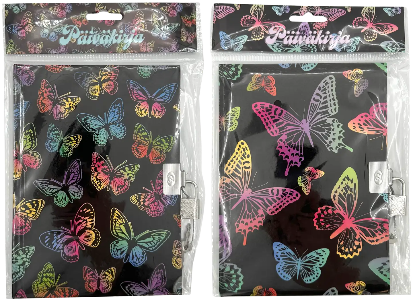 Neon Butterfly päiväkirja lukolla, erilaisia