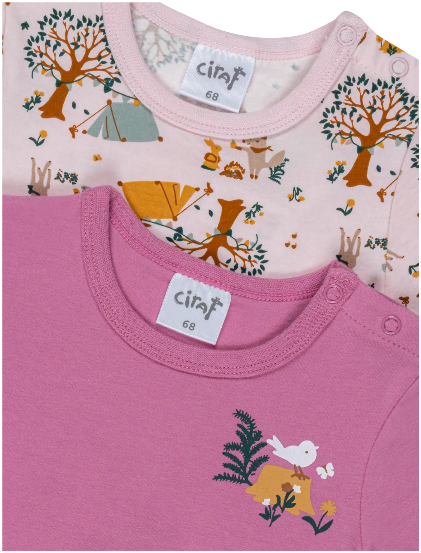 Ciraf vauvojen body Retkellä 250B260108 2-pack - 13-2803tcx pale lilac - 3