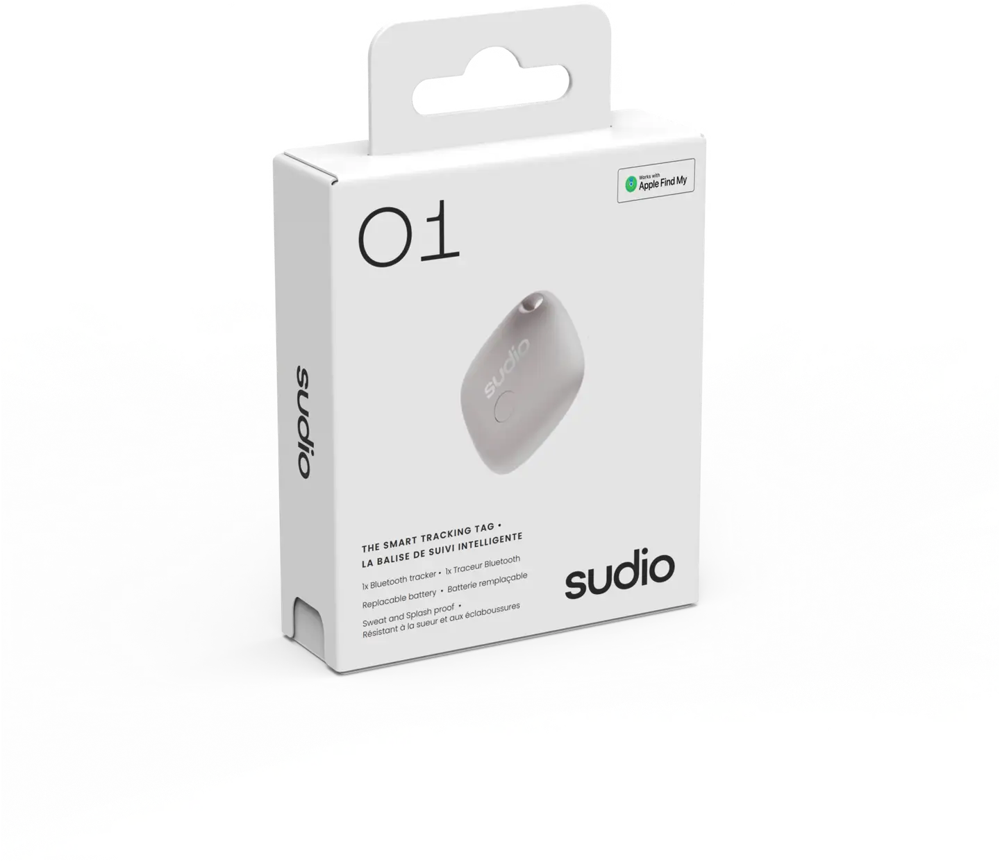 Sudio O1 Smart Tracking Tag -paikannin, valkoinen - 5
