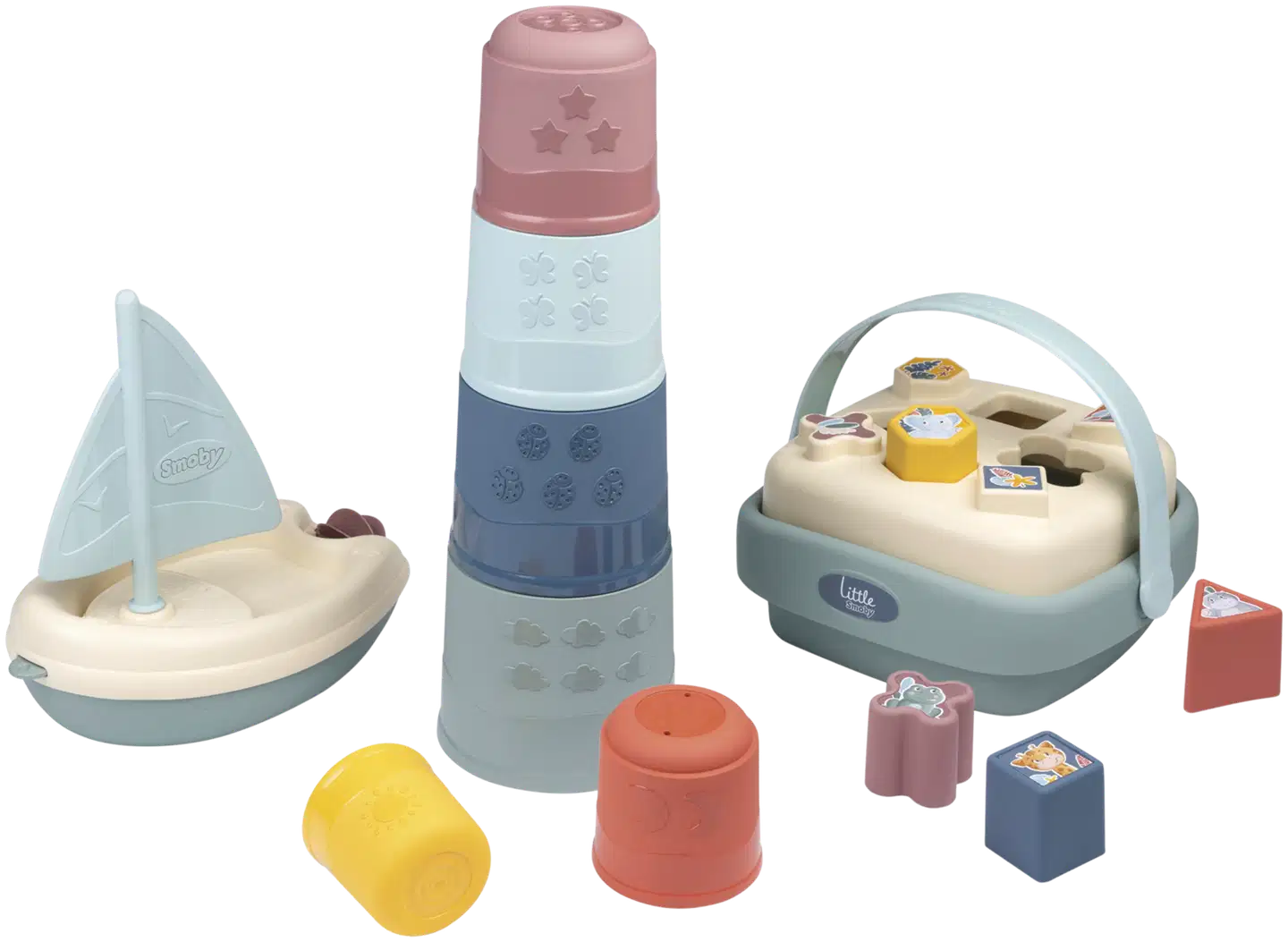 Little Smoby kylpy- ja aktiviteettilelut, pinoamis-, muodontunnistus- ja vesileikkeihin - 2