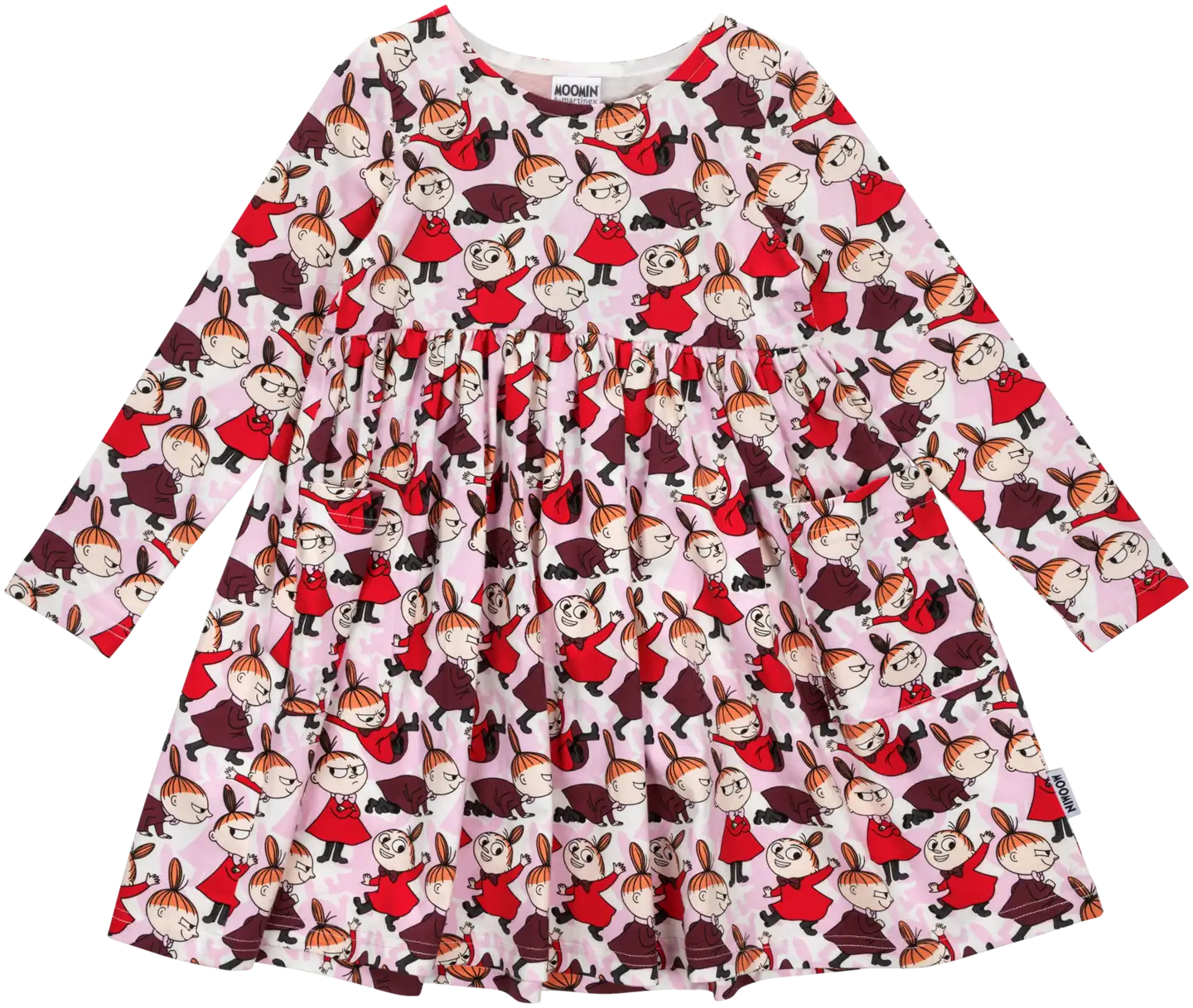 Muumi lasten mekko Varjoleikki 5950184 - Punainen - 1