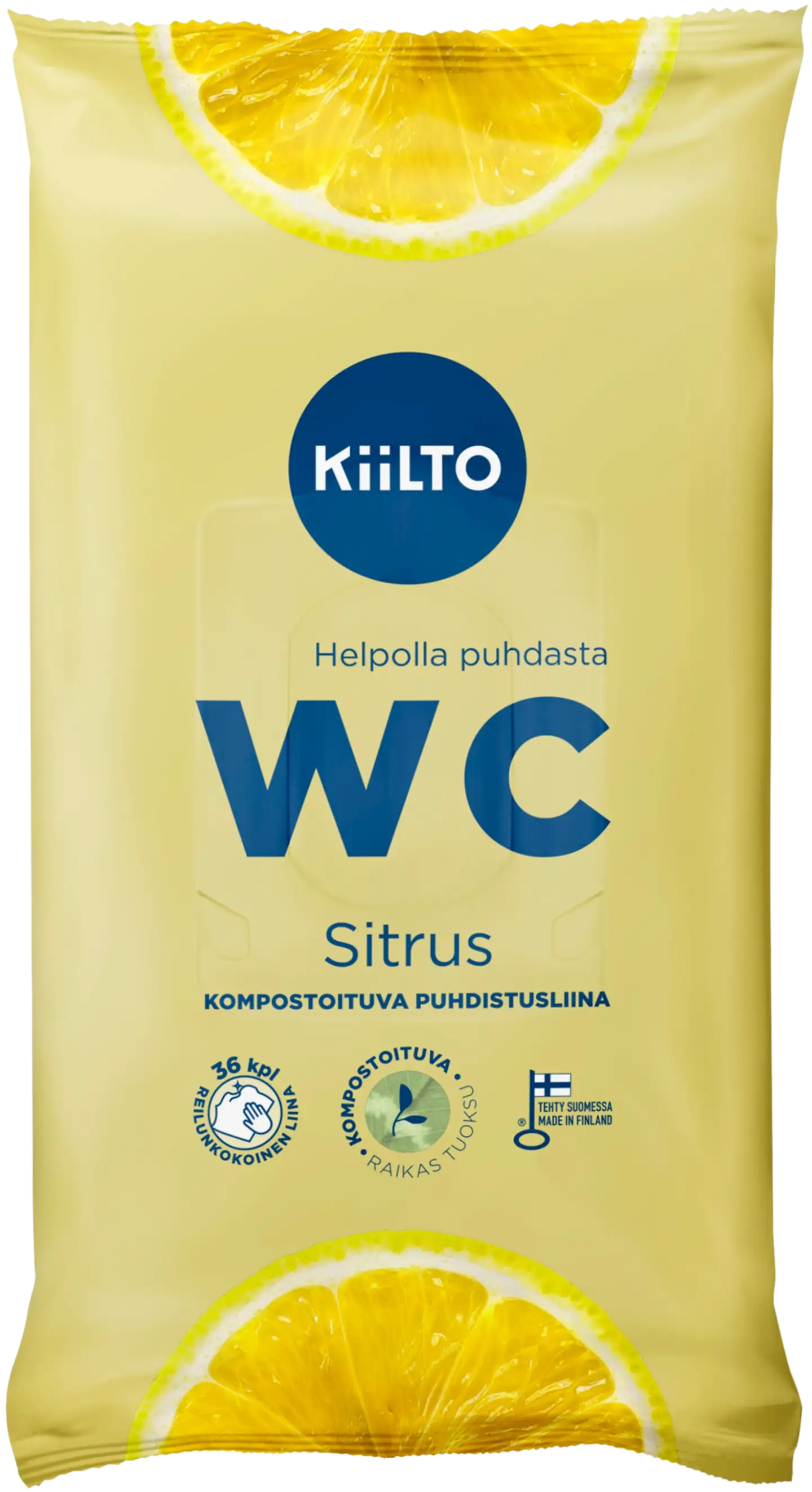 Kiilto WC puhdistusliina Sitrus 36 kpl