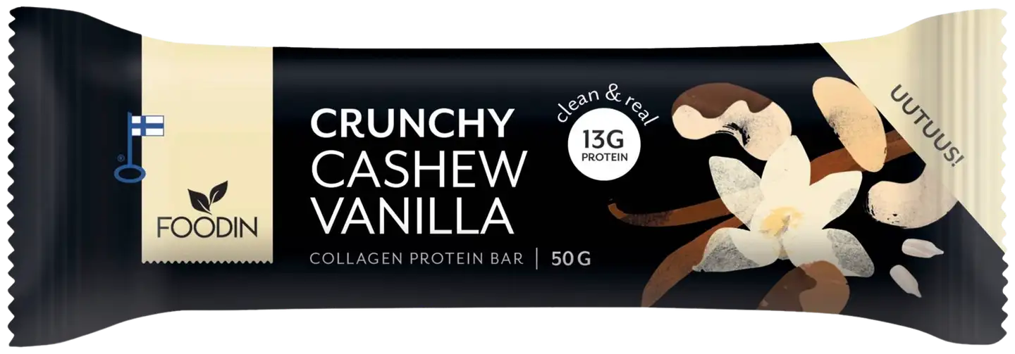 Foodin Collagen Protein Bar Cashew-Vanilla 50g