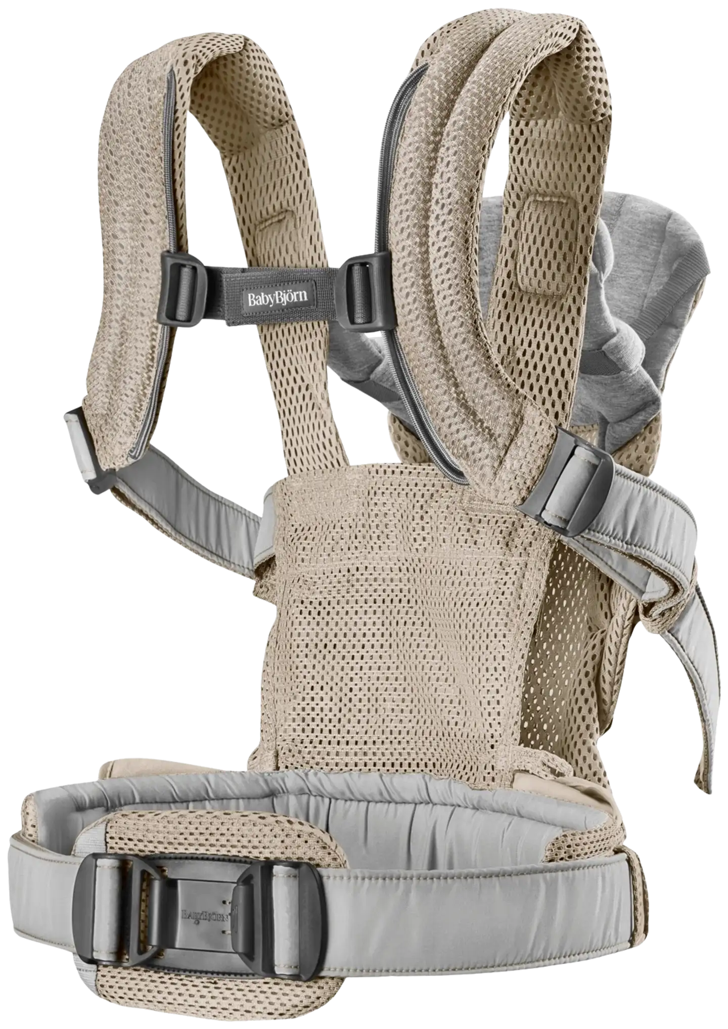 BabyBjörn vauvan kantoreppu harmony - 3d mesh, harmaa beige - 3