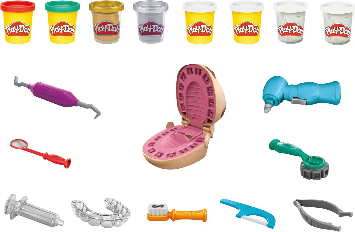 Play-Doh Muovailuvaha Drill'n Fill hammaslääkäri leikkisetti - 2