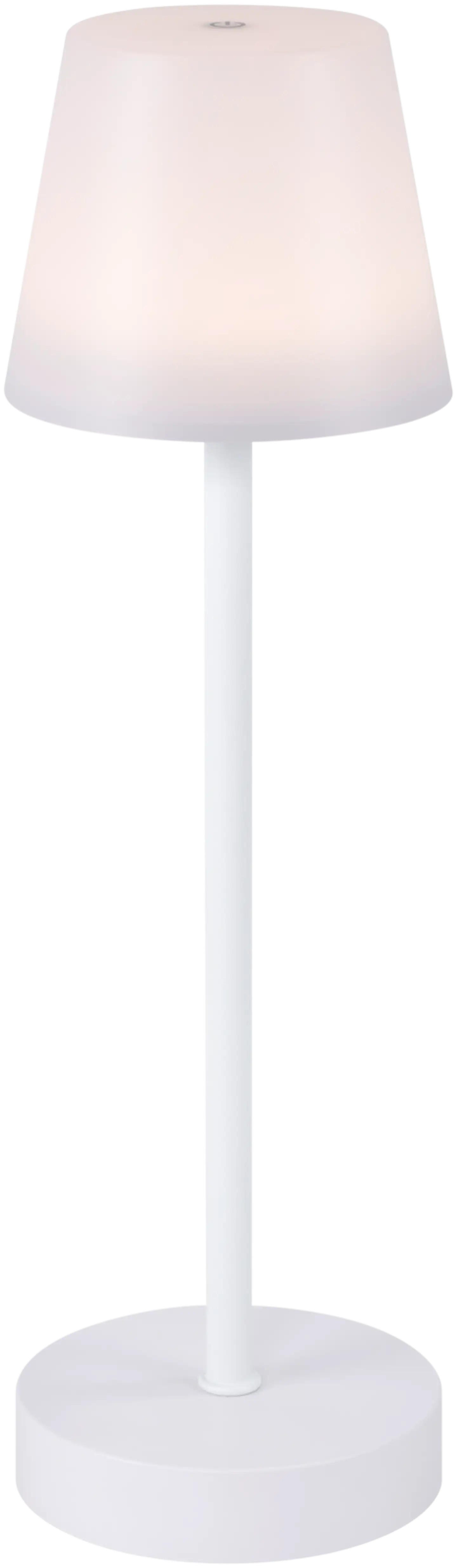 Heat Terde ladattava pöytävalaisin 39 cm  ulos valkoinen  USB lataus 3-portainen himmennys kosketuskytkin - 2