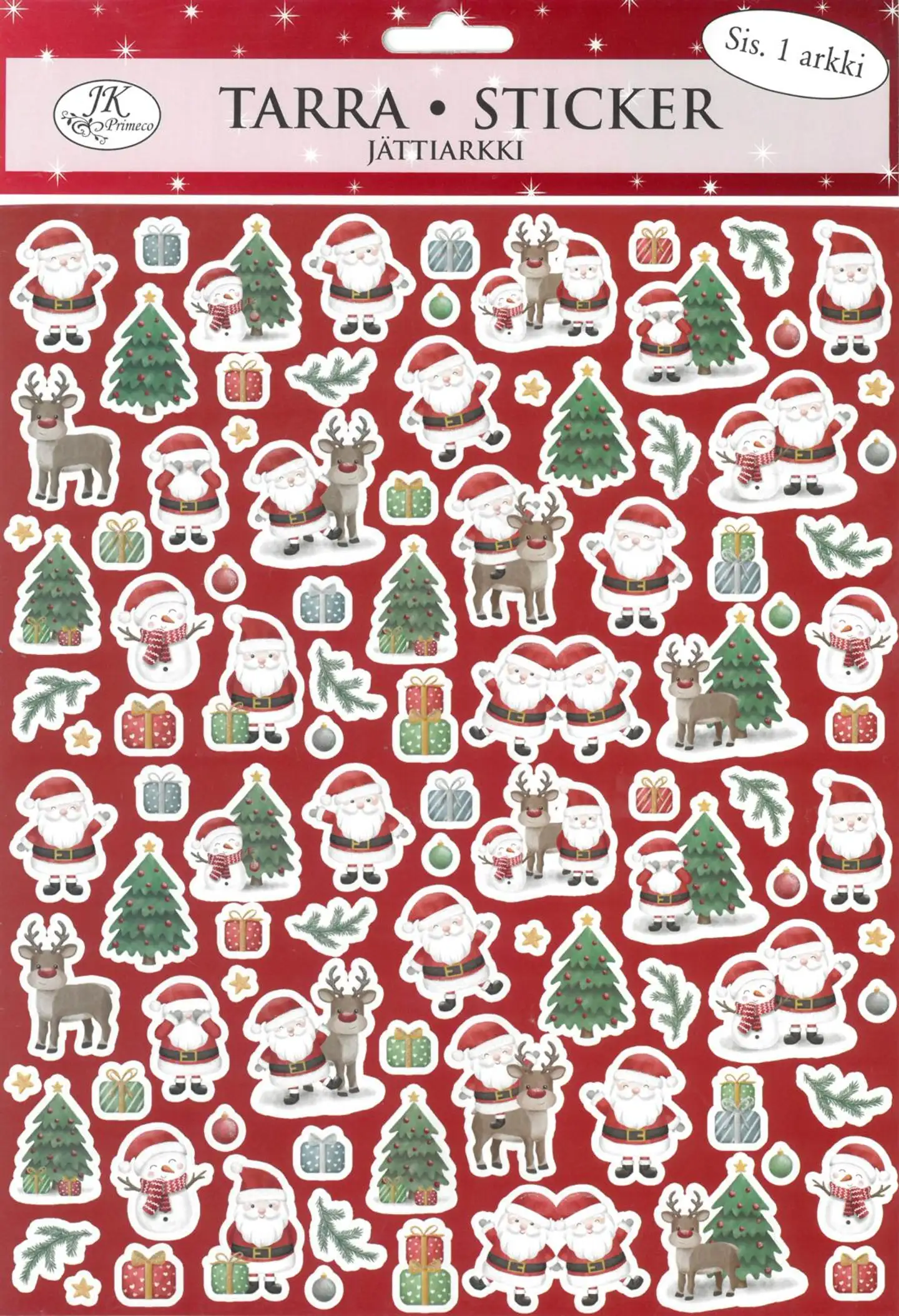 J.K. Primeco Jättitarra-arkki Iloiset jouluhahmot