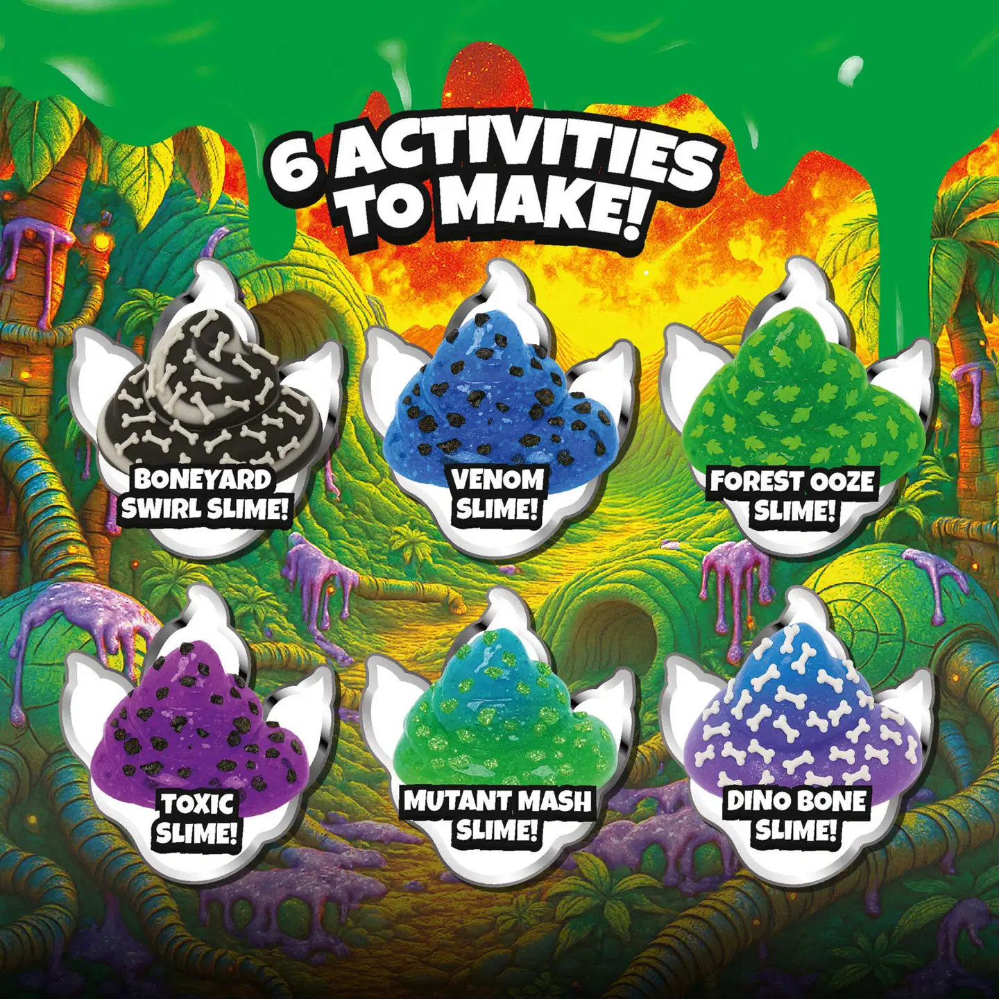 Shakems T-Mechs Slime Rampage yllätysmuna ja lima 30 cm - 4