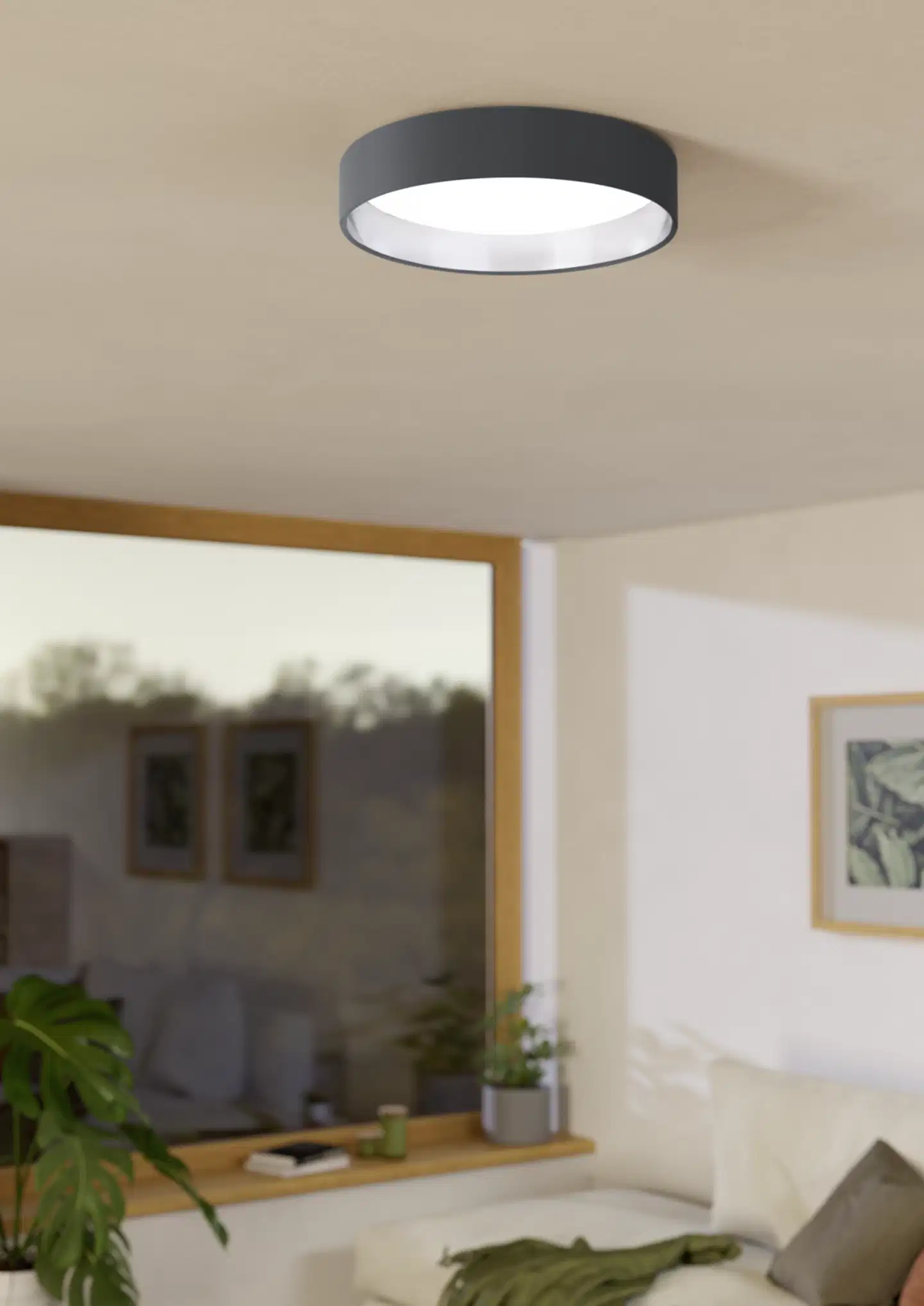 Kattovalaisin PALOMARO 2 3x3,6W LED 3000K 960lm IP20 antrasiitti/hopea - 2