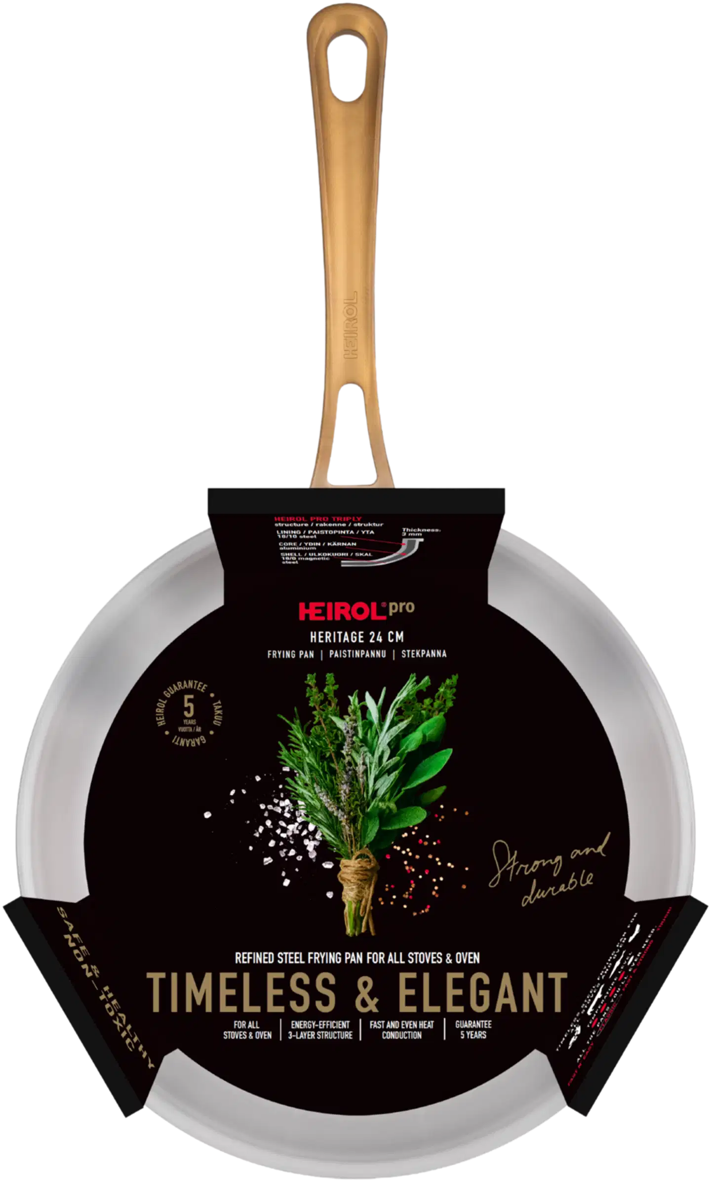 Heirol Paistinpannu 24 cm Heritage Pro - 3