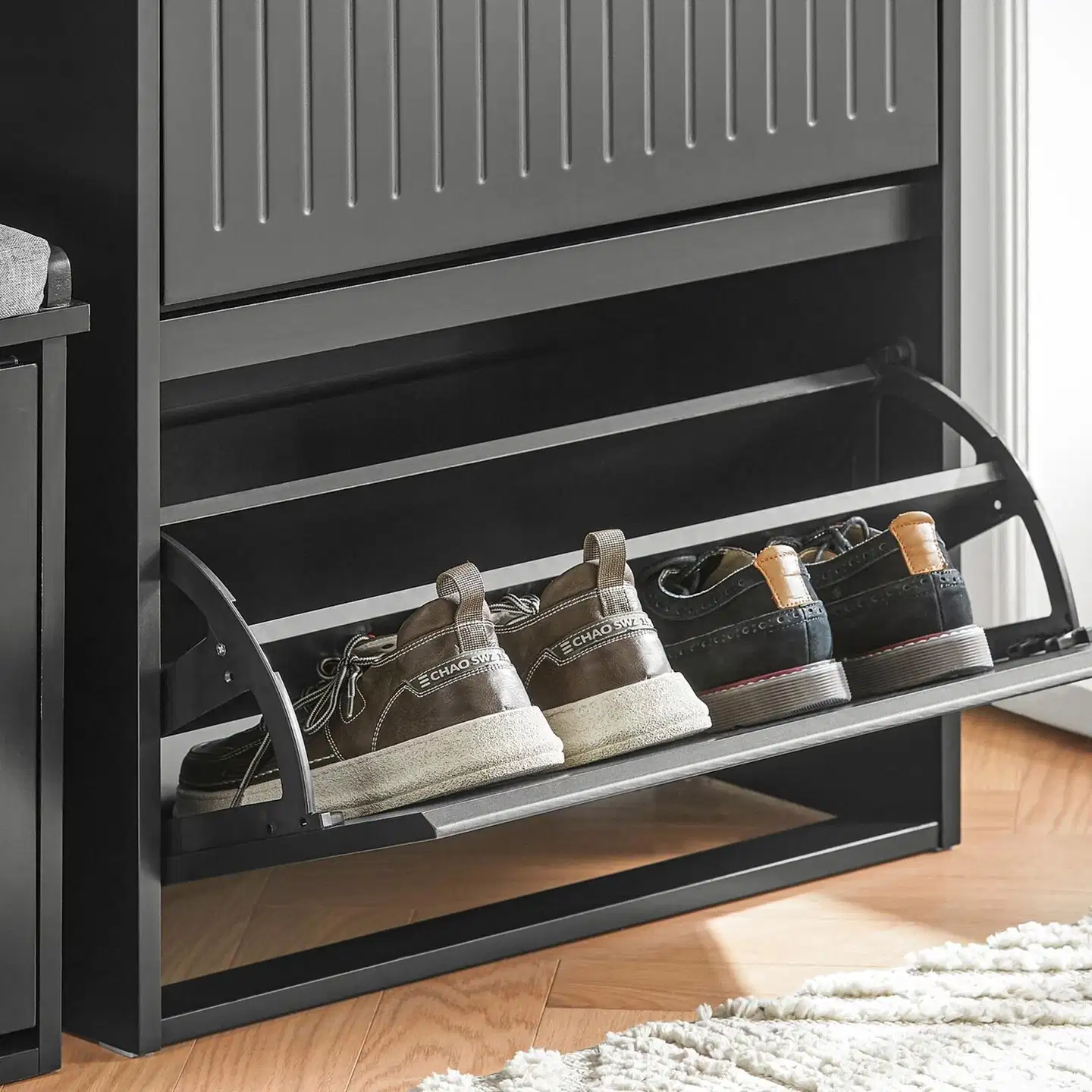 SoBuy kenkäkaappi musta FSR165-K-SCH - 6