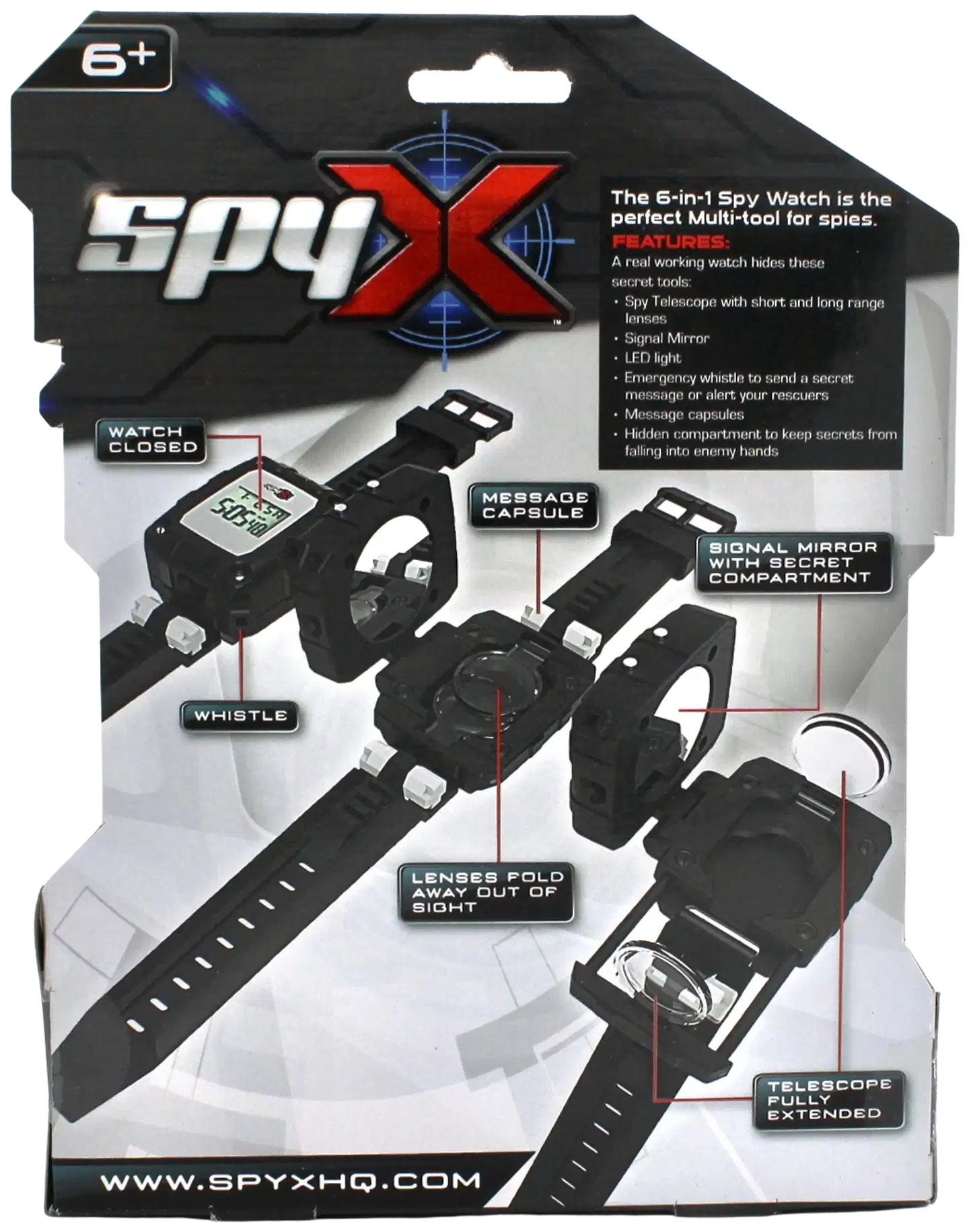 SpyX 6 in 1 Spy Watch -vakoilukello - 3