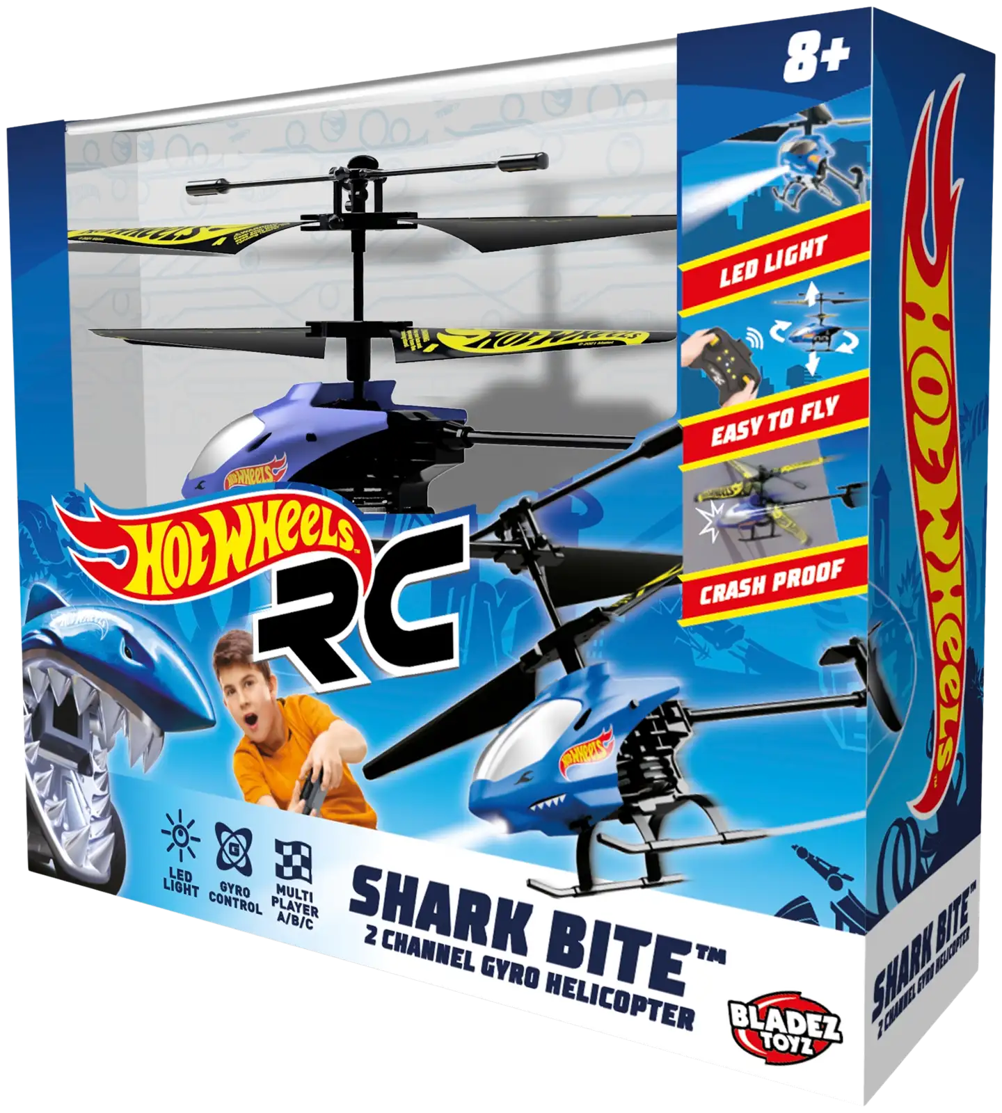 Bladez Hot Wheels radio-ohjattava helikopteri Gyro 22 cm - 1