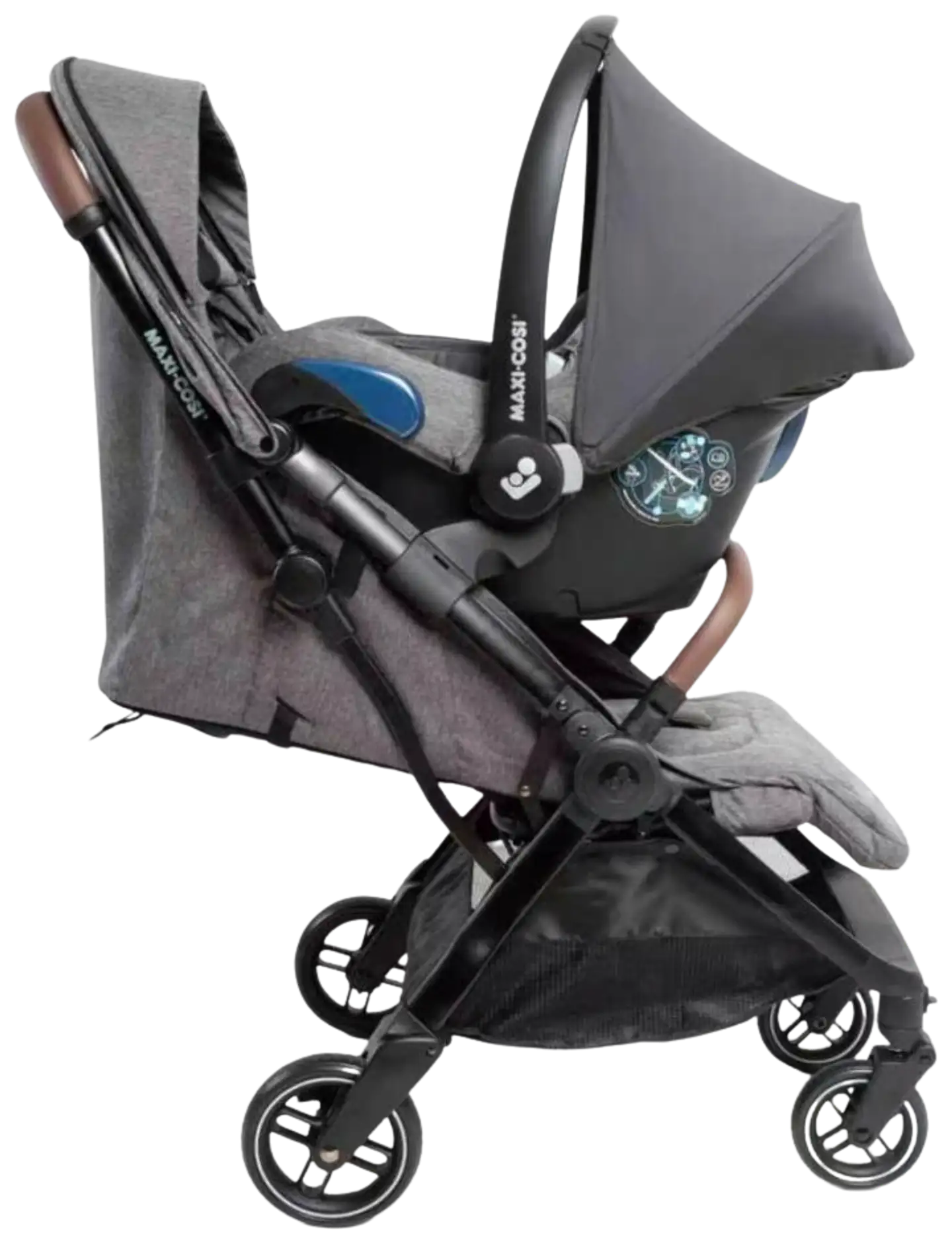 Maxi-Cosi Eva 3 matkarattaat Select Grey lasten turvaistuin - 6