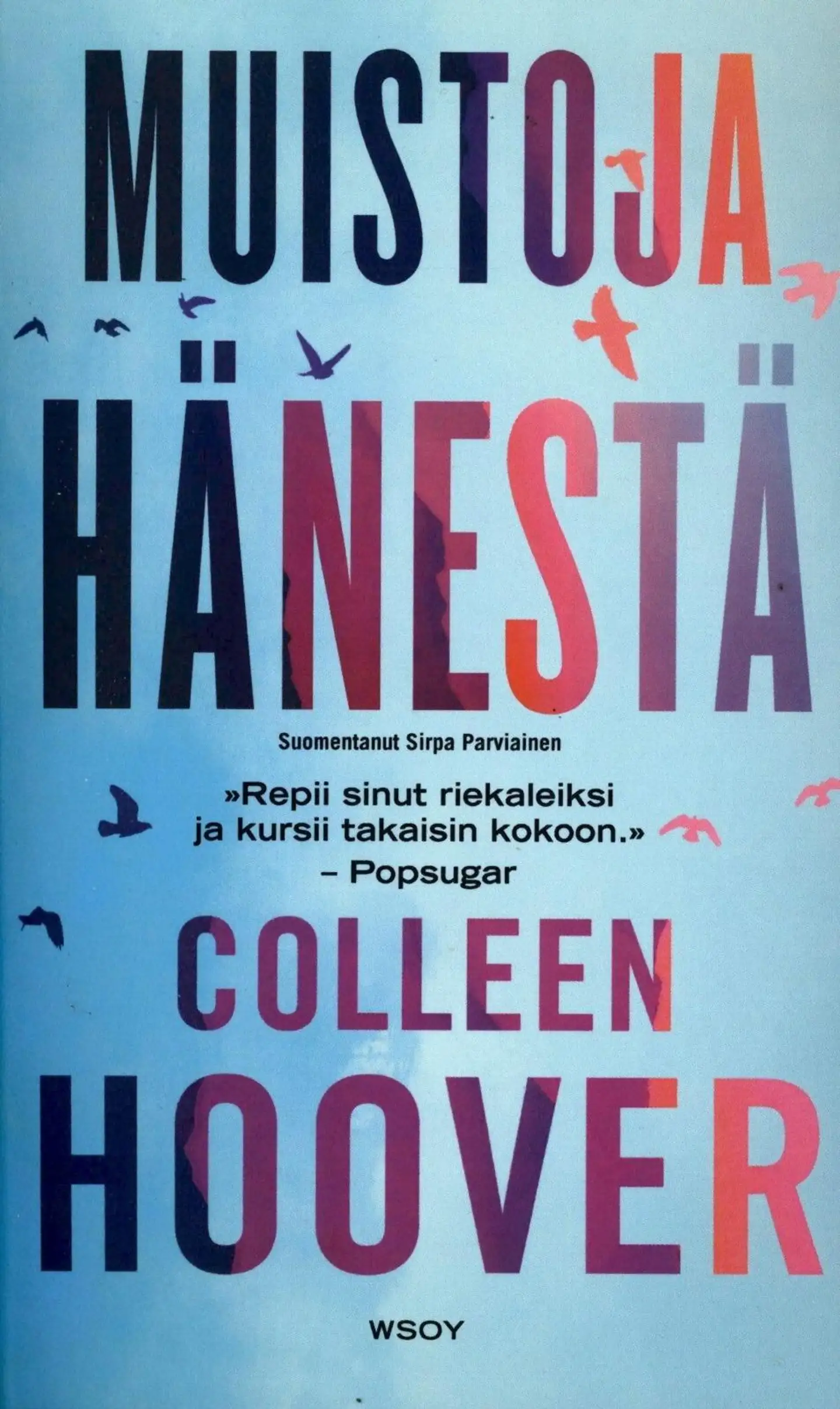 Hoover, Colleen: Muistoja hänestä