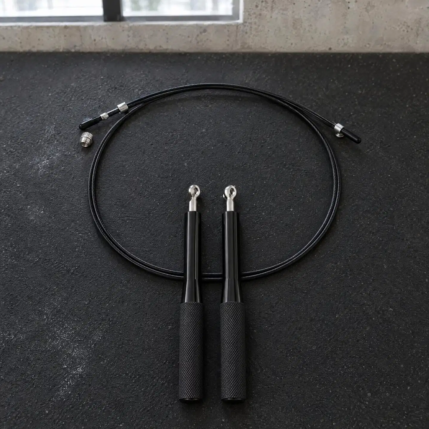 Angles90 A90 Jump Rope nopea hyppynaru, alumiinikahvat, 3 m, musta - 2