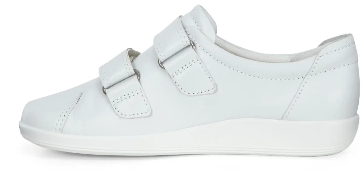 Ecco Soft 2.0 naisten kävelykenkä - Bright white - 4