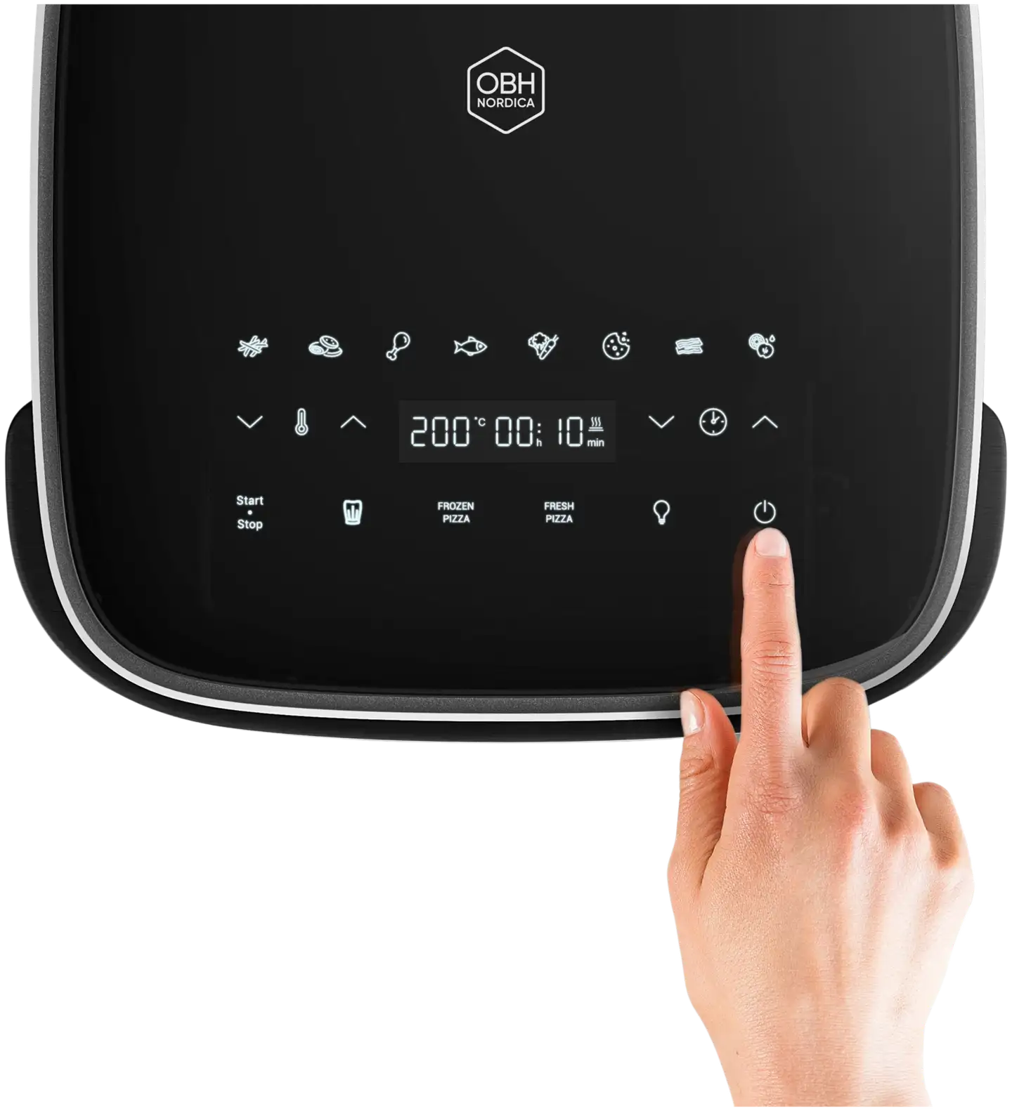 OBH Nordica Easy Fry XL Surface air fryer 1,0 kg, musta FW4018N0 - 4