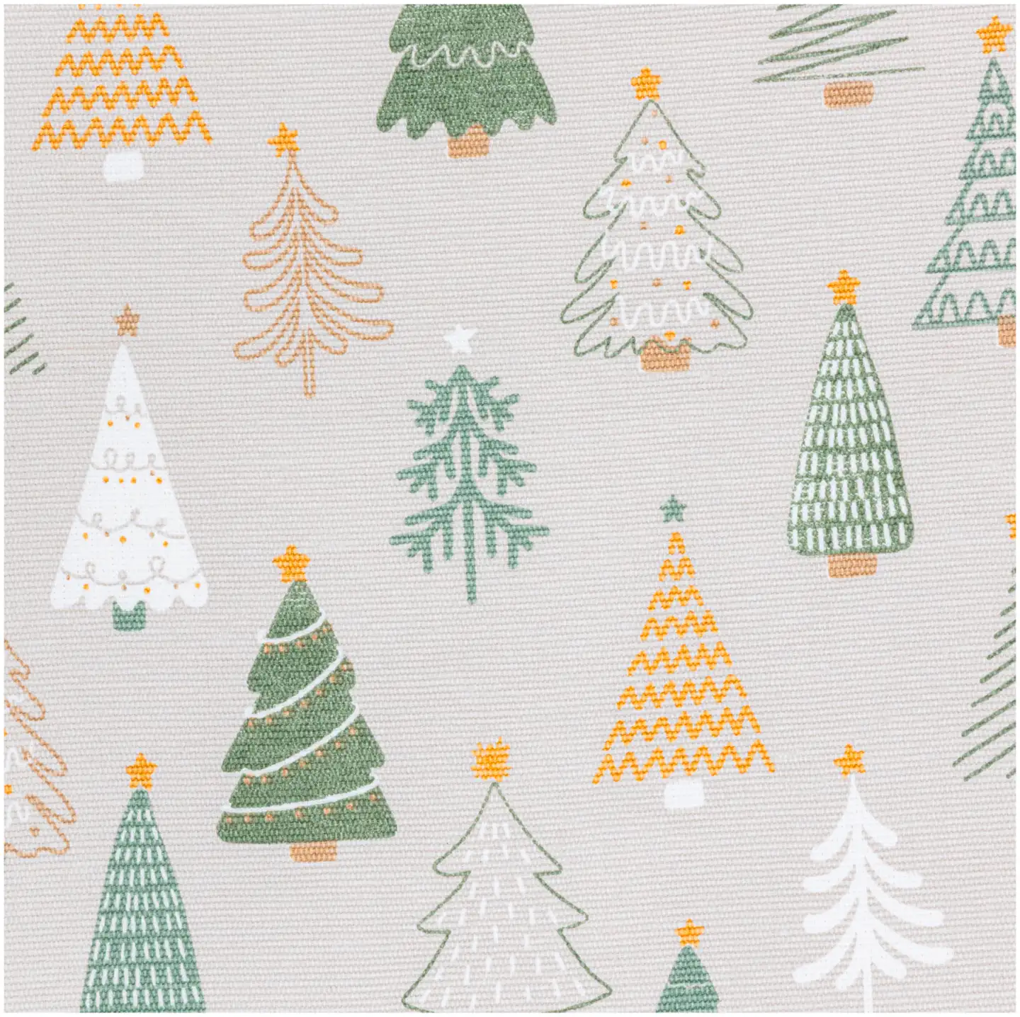 House kaitaliina Christmas trees 33x120 cm beige - 2