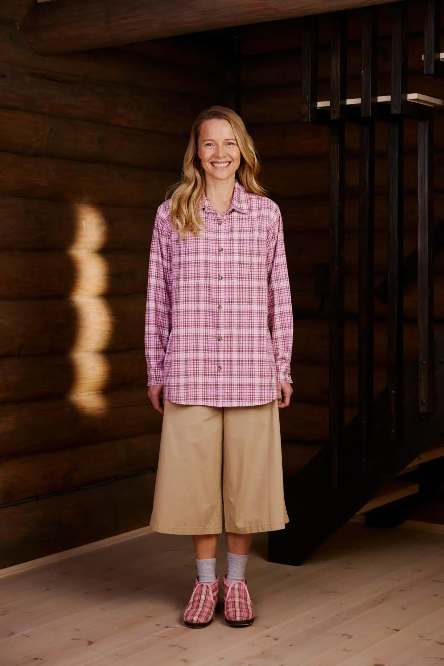 Reino&Aino naisten kauluspaita Aino - Check - 3