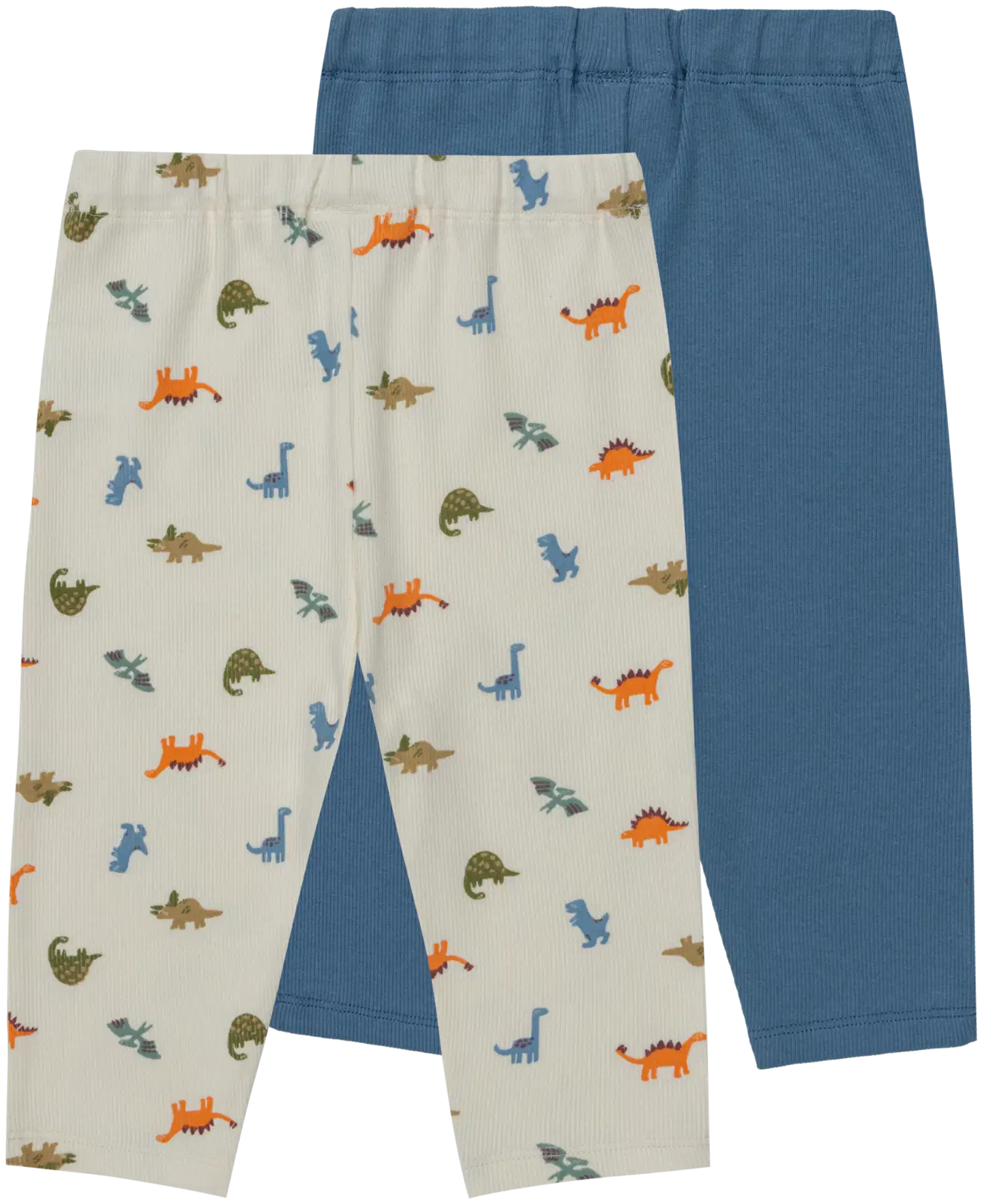 Ciraf vauvojen ribbileggingsit Dino 250B263113 2-pack - Egret AOP & Windward Blue - 2